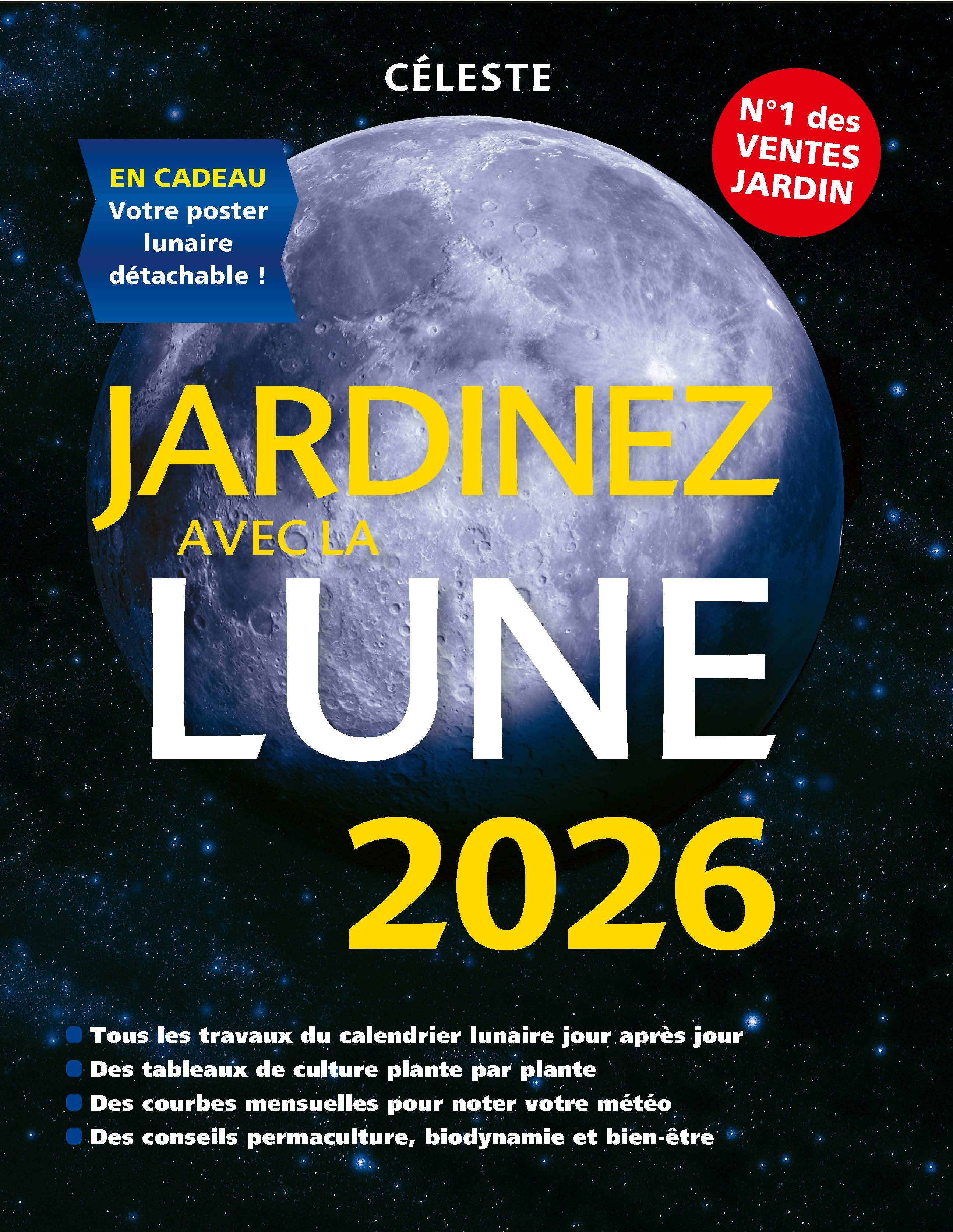Jardinez avec la lune 2026 - Thérèse Trédoulat - RUSTICA