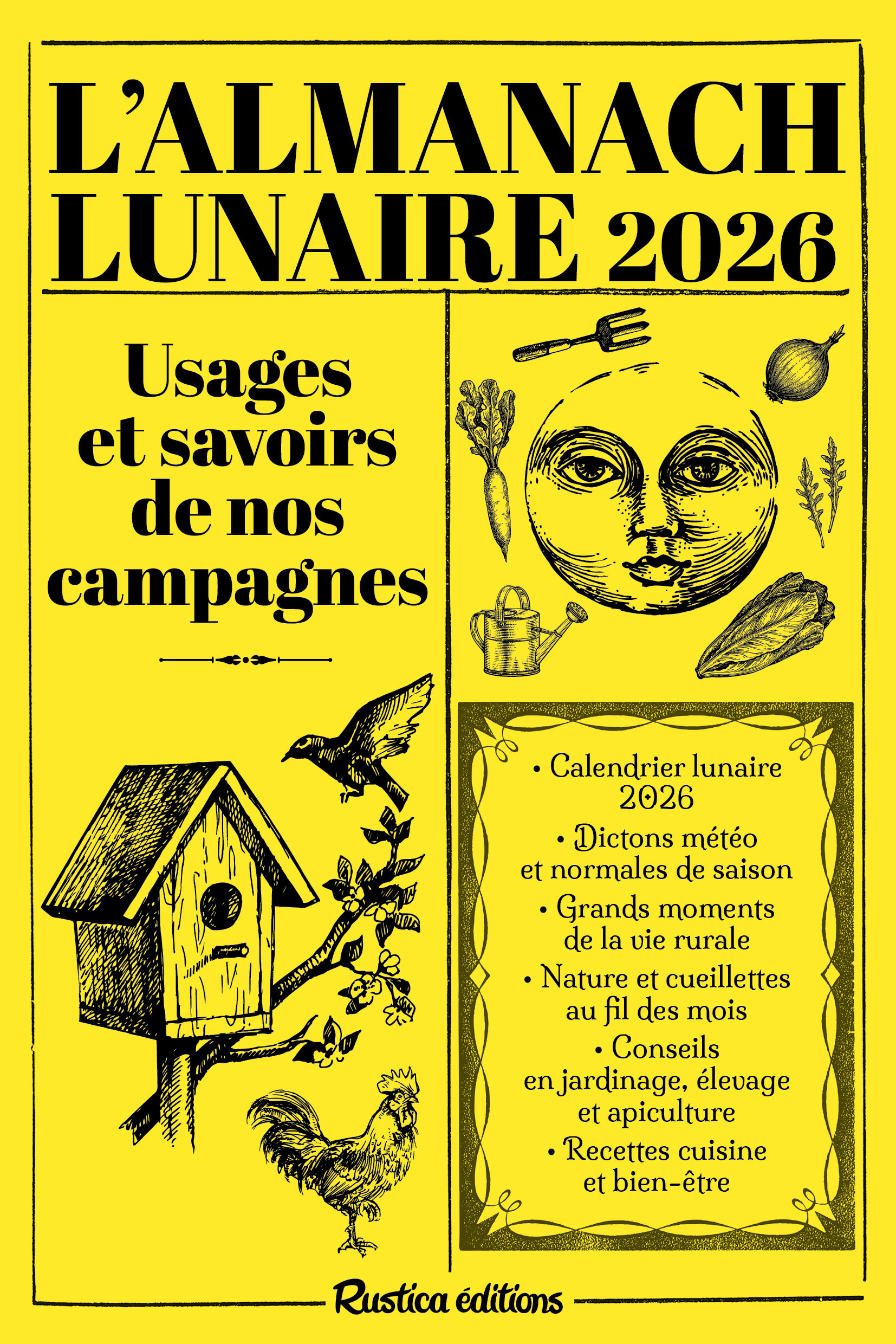 Almanach lunaire des usages et savoirs de nos campagnes 2026 - Michel Viard - RUSTICA