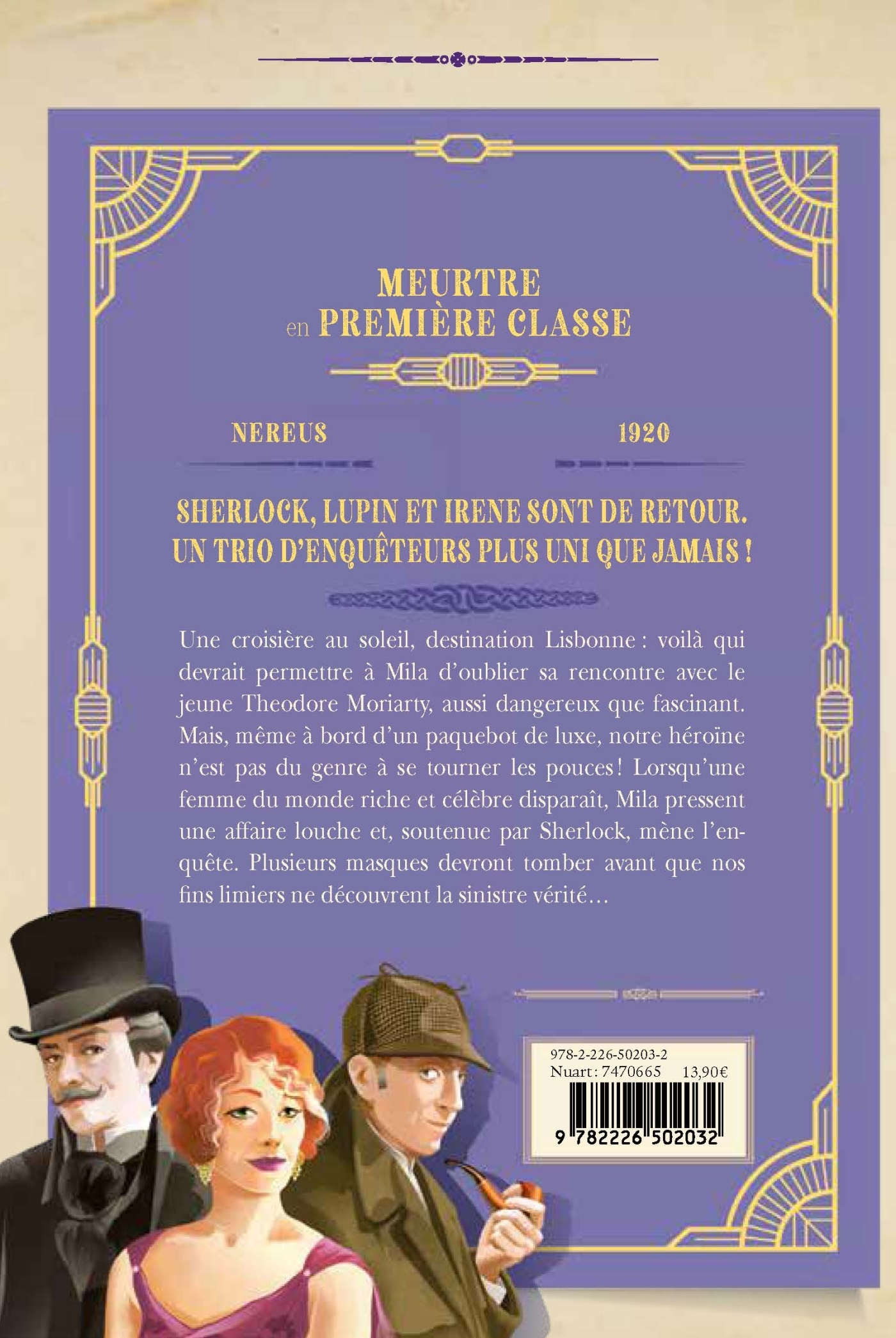 Sherlock, Lupin & moi T19 Meurtre en première classe - Irène Adler - ALBIN MICHEL