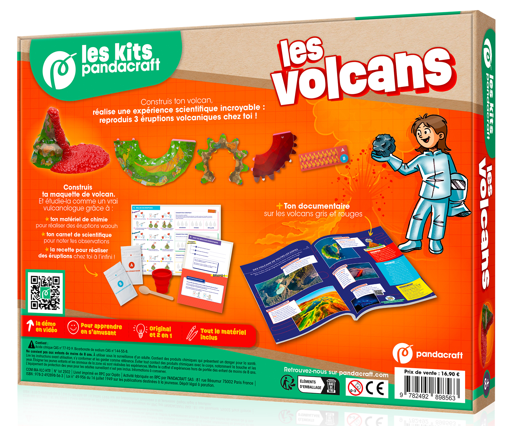 Les volcans - Kit Pandacraft dès 8 ans -  - PANDACRAFT