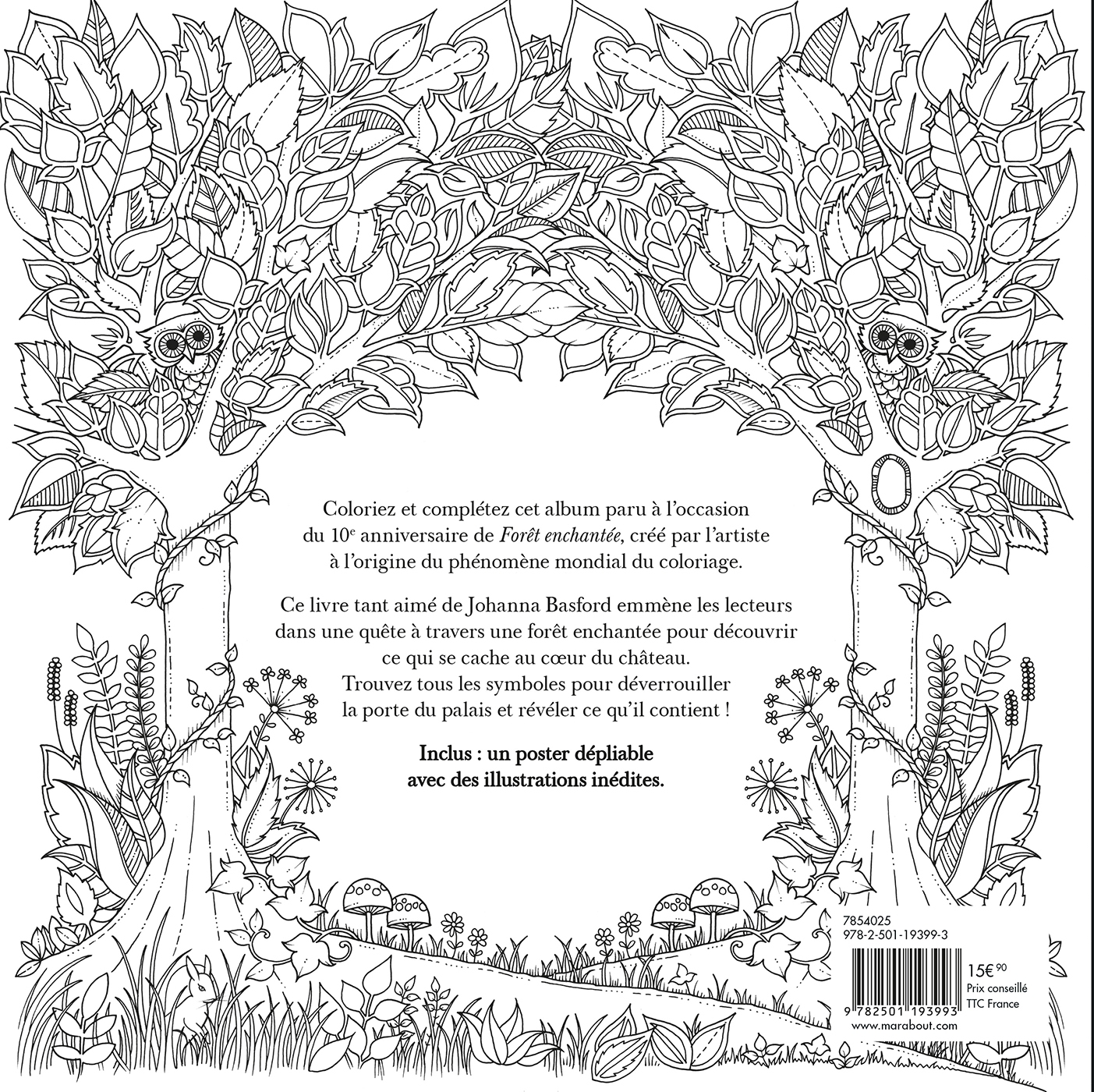 Forêt enchantée - Edition Anniversaire - Johanna Basford - MARABOUT