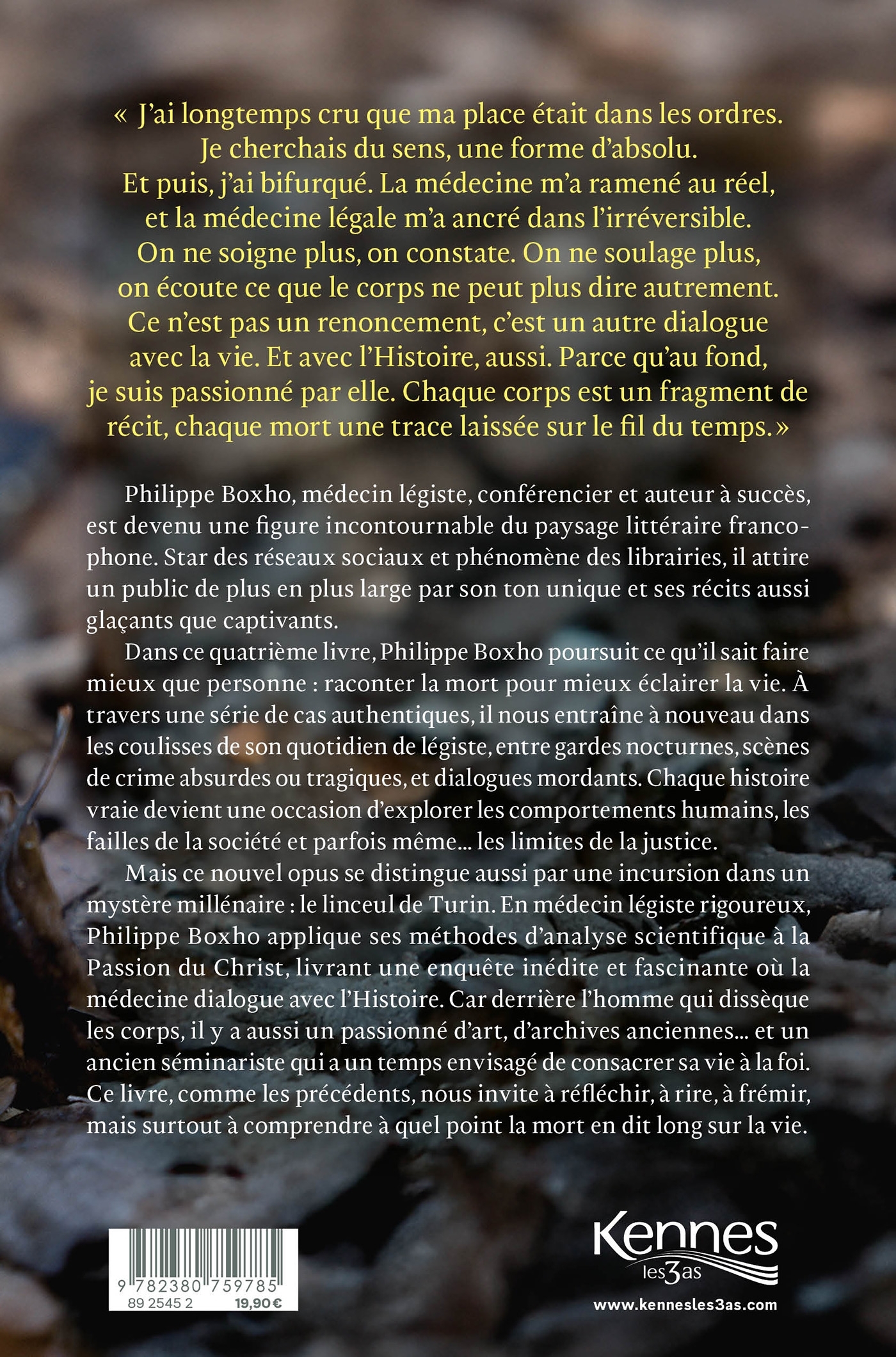 La mort c'est ma vie - Philippe Boxho - KENNES LES 3 AS