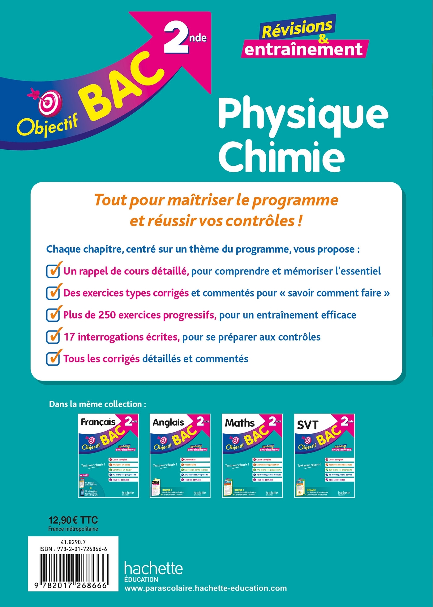 Objectif BAC Physique-Chimie 2nde - Anne Laure Ramon, Nathalie Barde, Michel Barde, Antoine La Piana, Fabrice Ferranti, Laurent Garrabos - HACHETTE EDUC