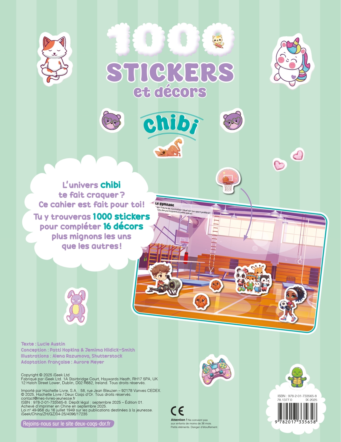 1 000 stickers et décors chibi - Lucie Austin - DEUX COQS D OR