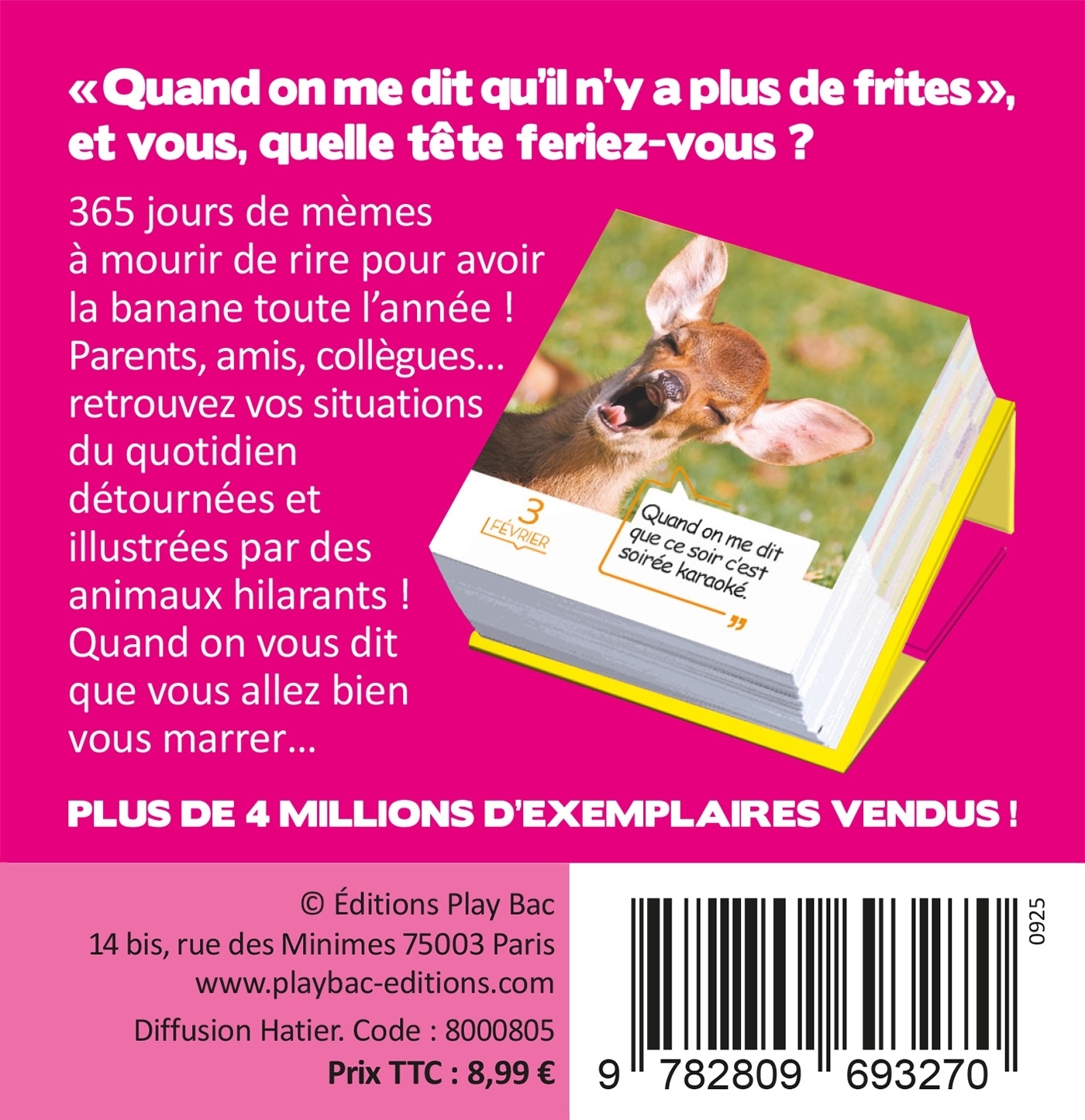 Mini Calendrier - 365 mèmes hilarants -   - PLAY BAC