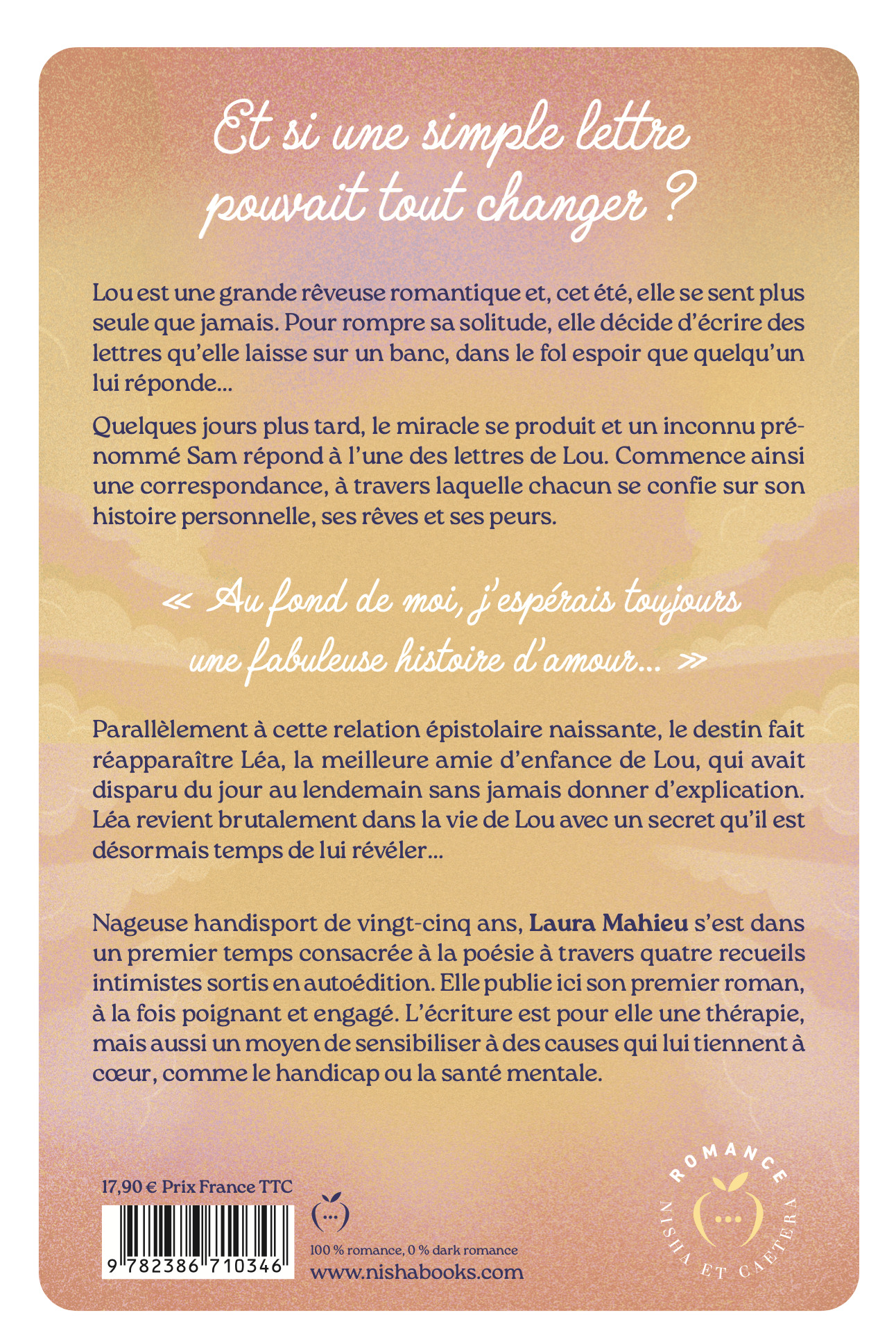 À mon inconnu - Laura Mahieu - NISHA EDITIONS