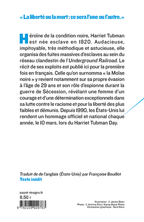 MEMOIRES - Harriet Tubman - PAYOT