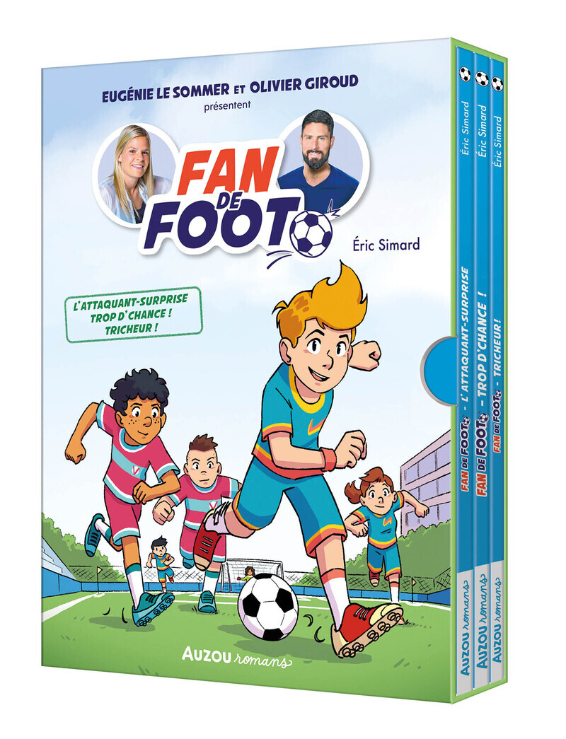 Coffret bibliothèque 1 - Fan de foot - Tomes 1 à 3 - Eric SImard - AUZOU