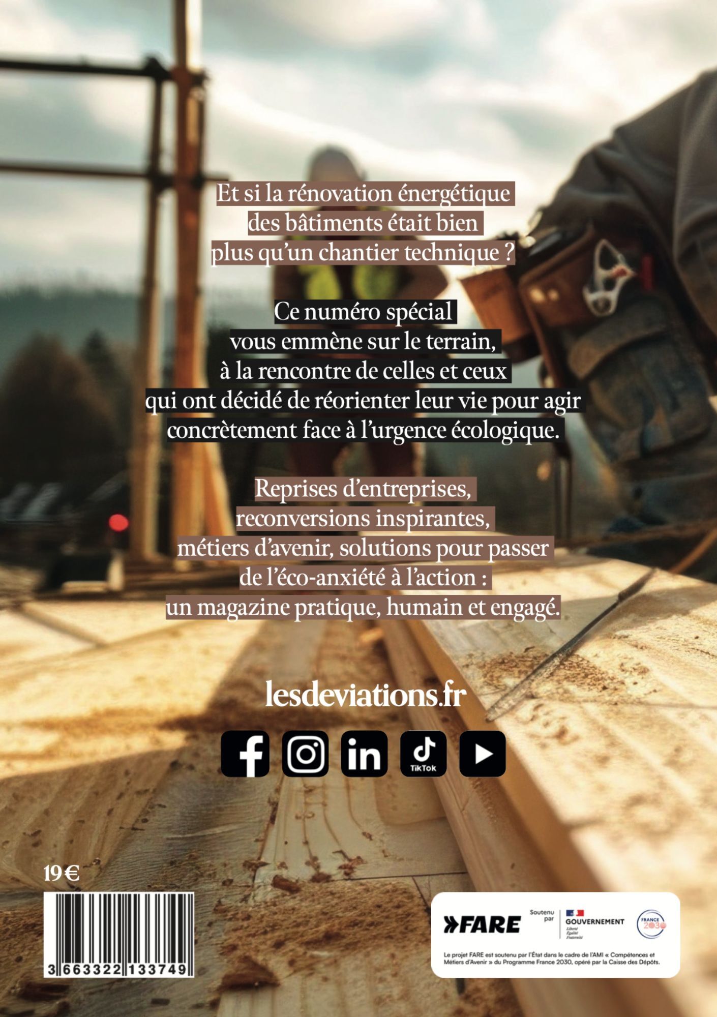 Les Déviations Numéro spécial : Rénovation énergétique : changer de voie, changer le monde - Septembre 2025 - Laurent Moisson - DEVIATIONS