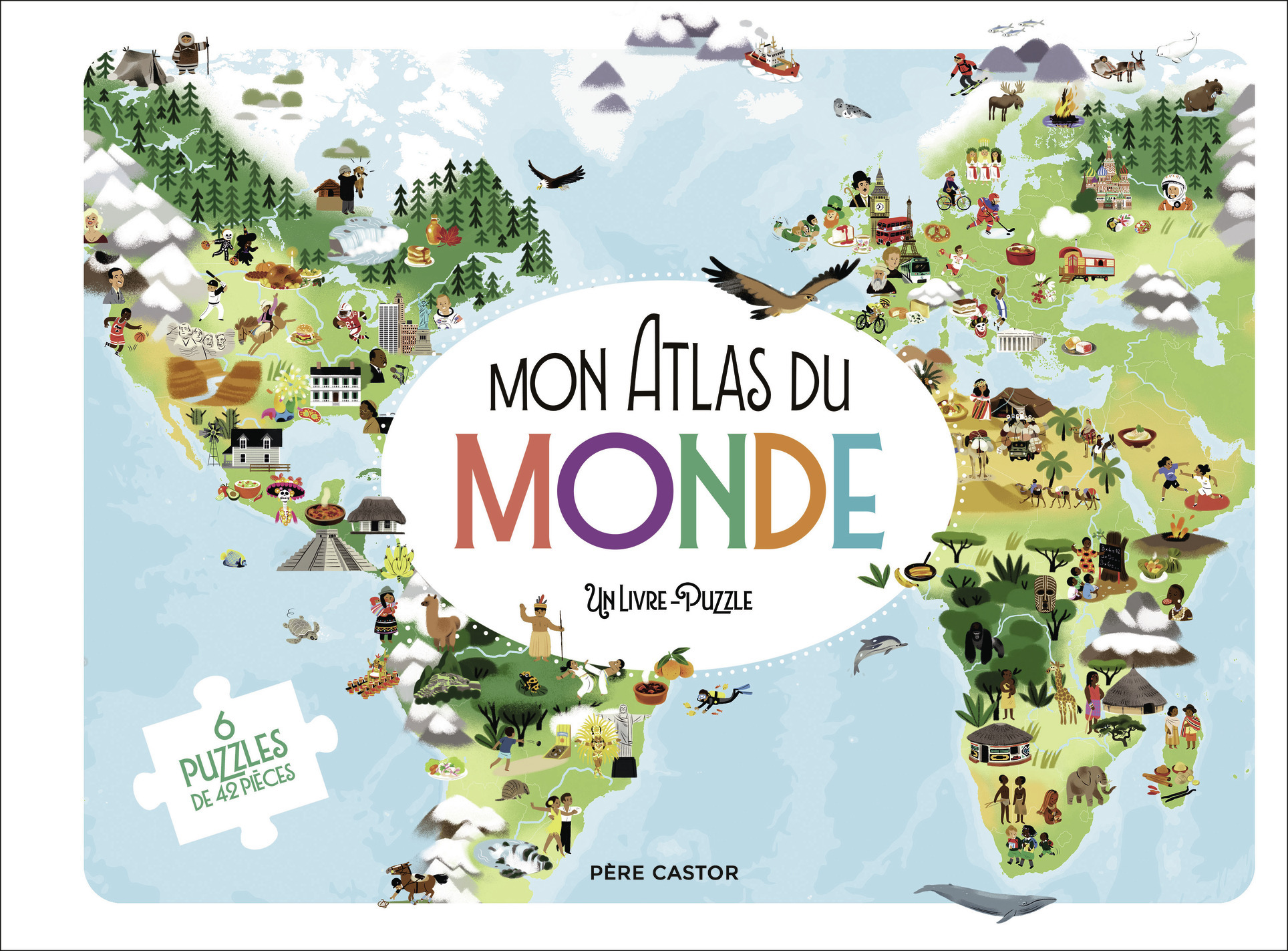 Mon Atlas du Monde - Estelle Vidard, Nathalie Ragondet - FLAM JEUNESSE