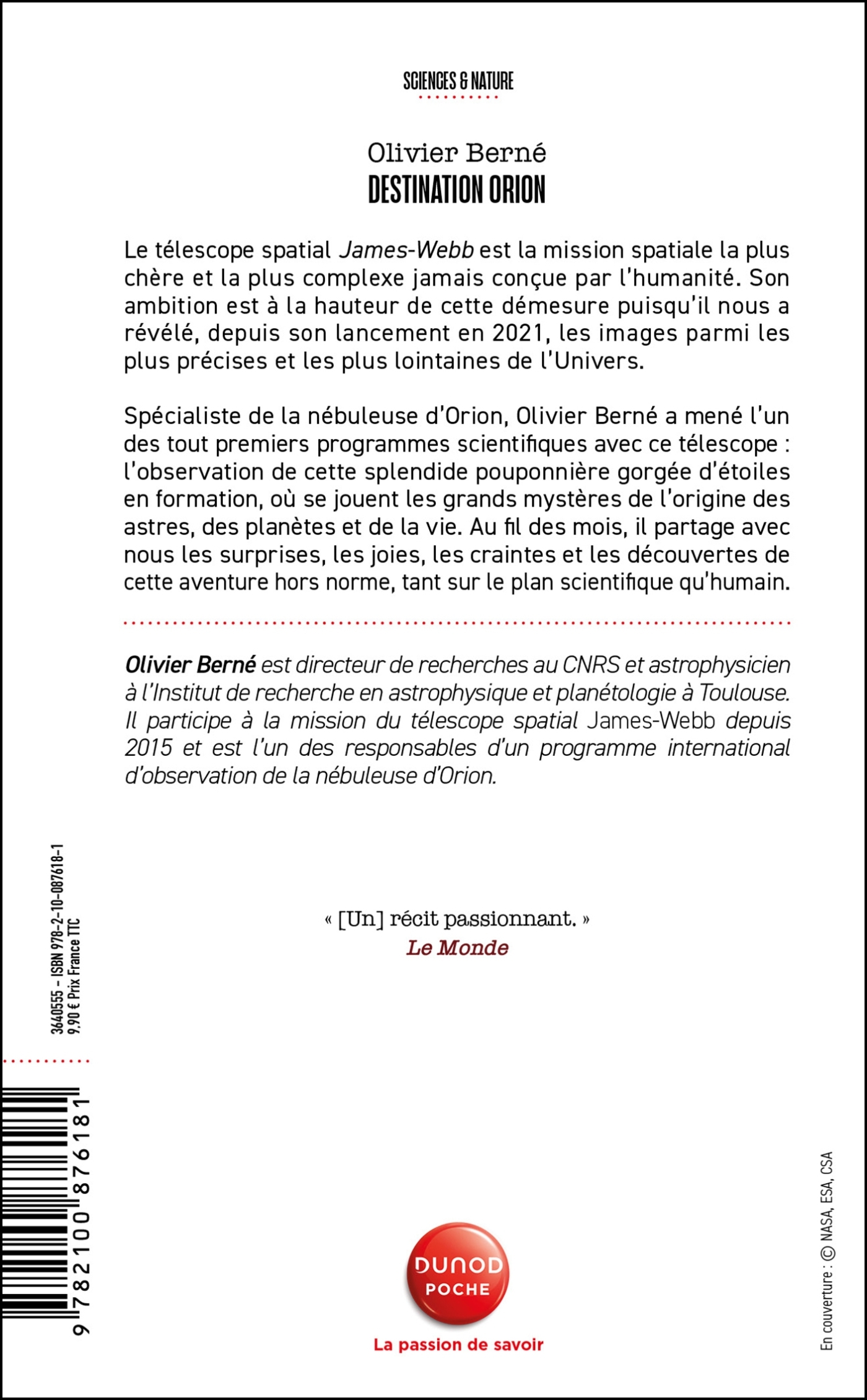 Destination Orion - Olivier Berné - DUNOD