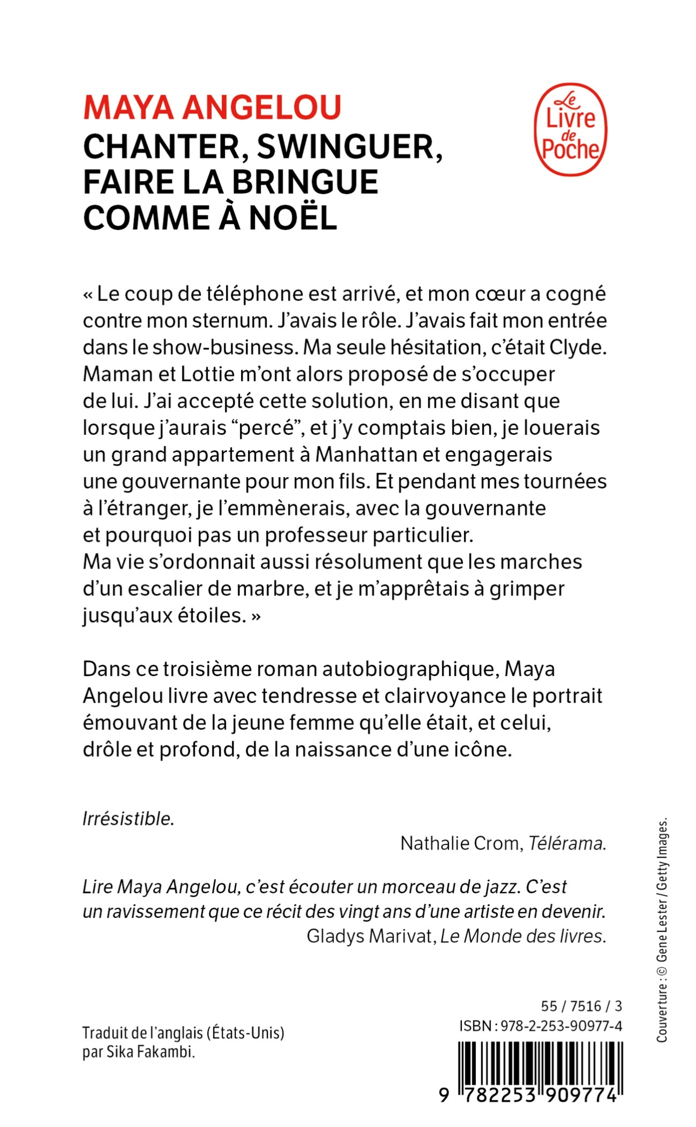 Chanter, swinguer, faire la bringue comme à Noël - Maya Angelou - LGF