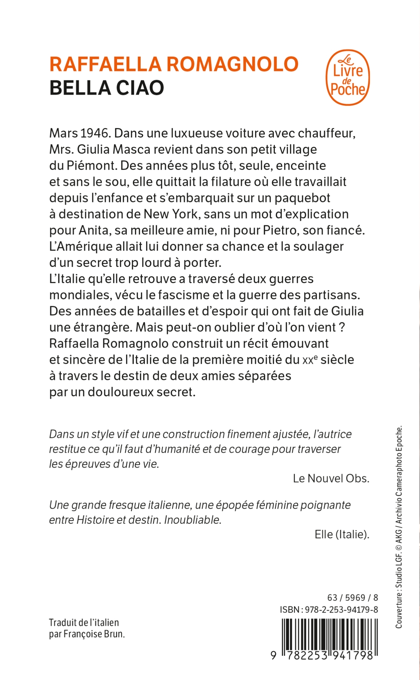 Bella Ciao - Raffaella Romagnolo - LGF