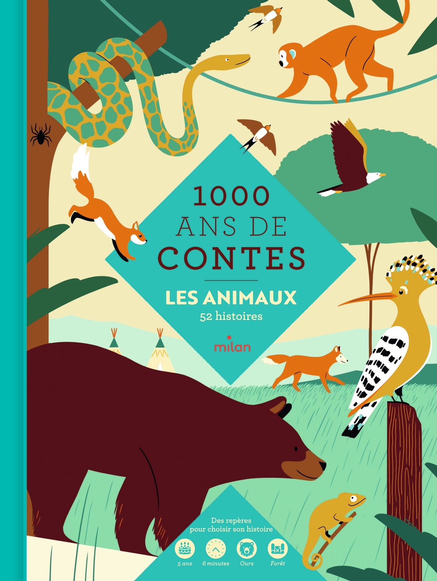 Mille ans de contes - Les animaux - Chloë Moncomble, Gérard Moncomble - MILAN