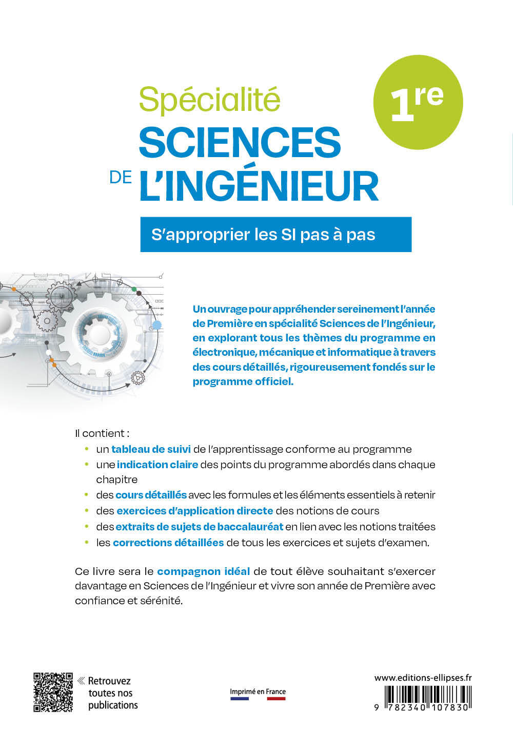 Spécialité Sciences de l’Ingénieur. Première - Charles-Yves Aubril - ELLIPSES