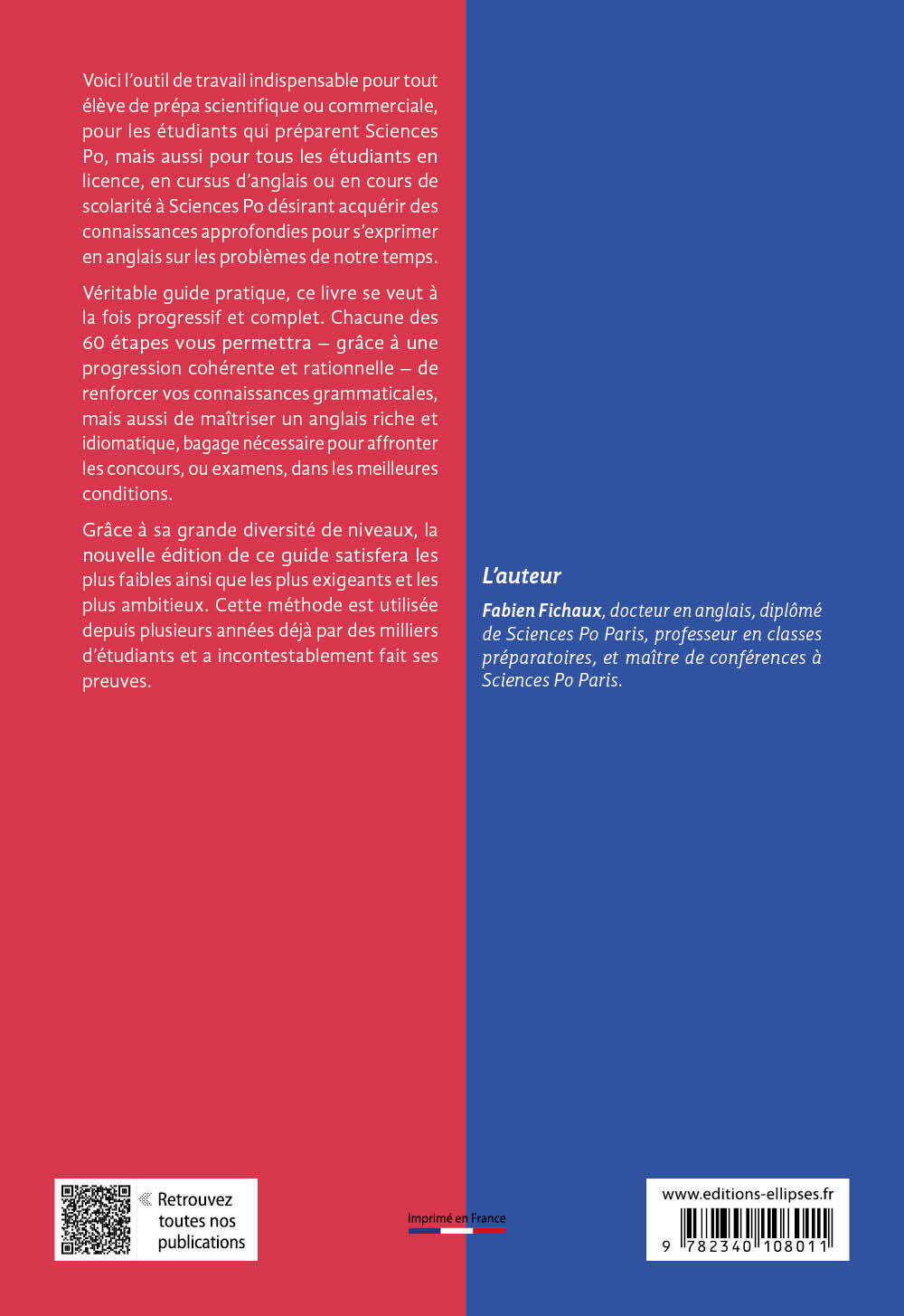 60 étapes pour réussir en anglais - Fabien Fichaux - ELLIPSES