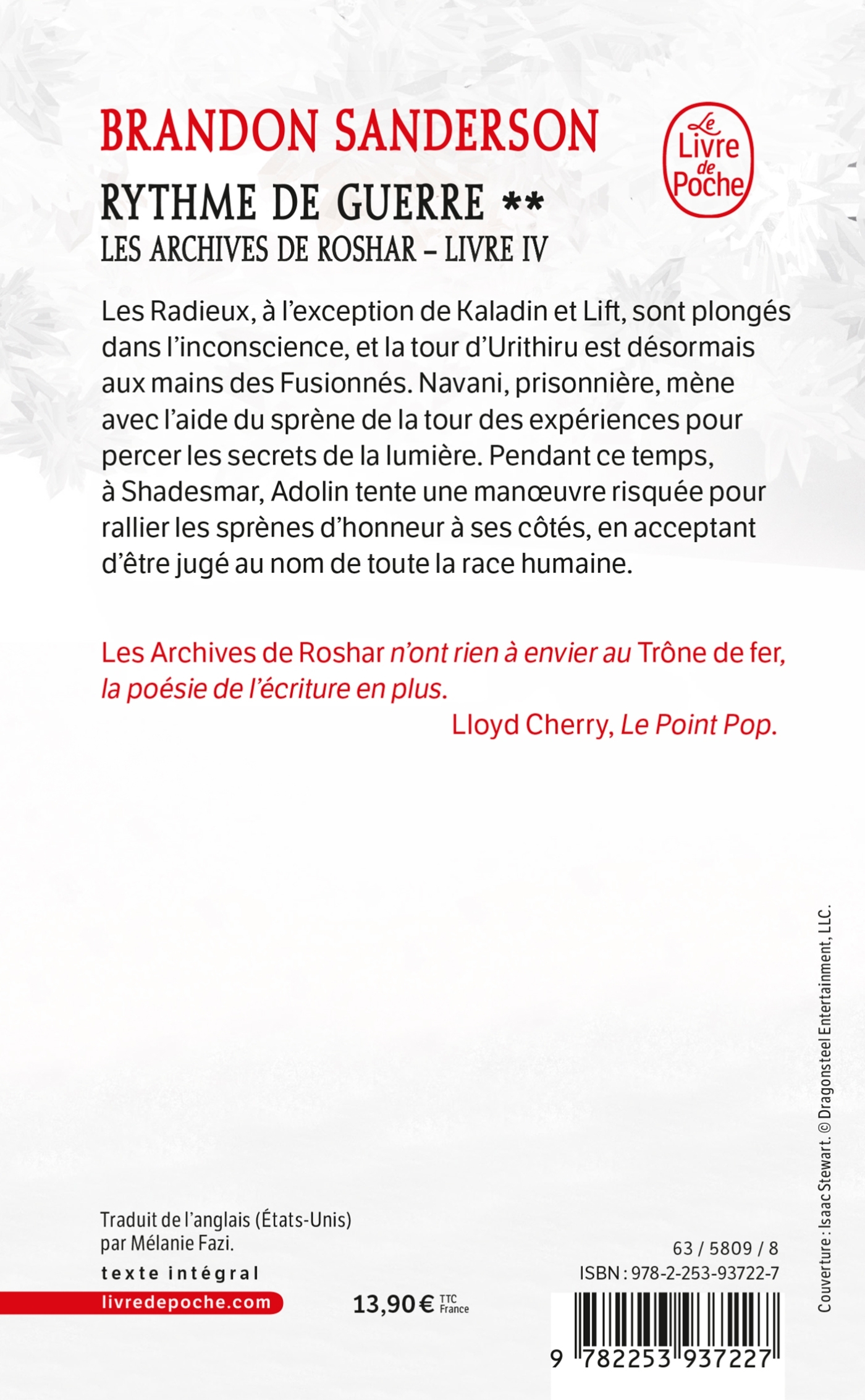 Rythme de guerre, Volume 2 (Les Archives de Roshar, Tome 4) - Brandon Sanderson - LGF