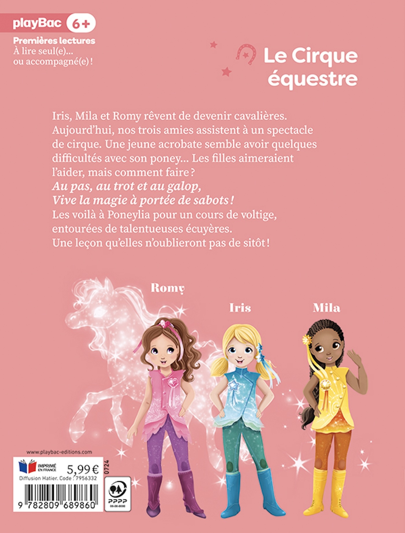 Une, deux, trois Cavalières - Le Cirque équestre - Tome 5 - Rosalind ELLAND-GOLDSMITH - PLAY BAC