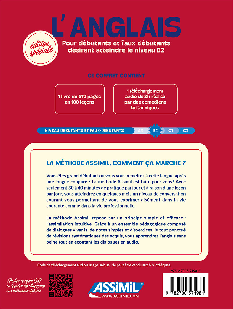 Apprendre l'anglais (pack téléchargement) - Édition limitée - Anthony Bulger - ASSIMIL