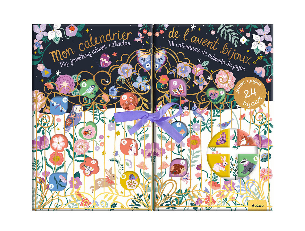 Calendrier de l'avent bijoux - 24 bijoux -  Collectif - AUZOU