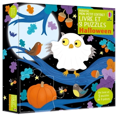 Halloween - Mon petit coffret Livre et 3 puzzles - ROOKS JO - USBORNE