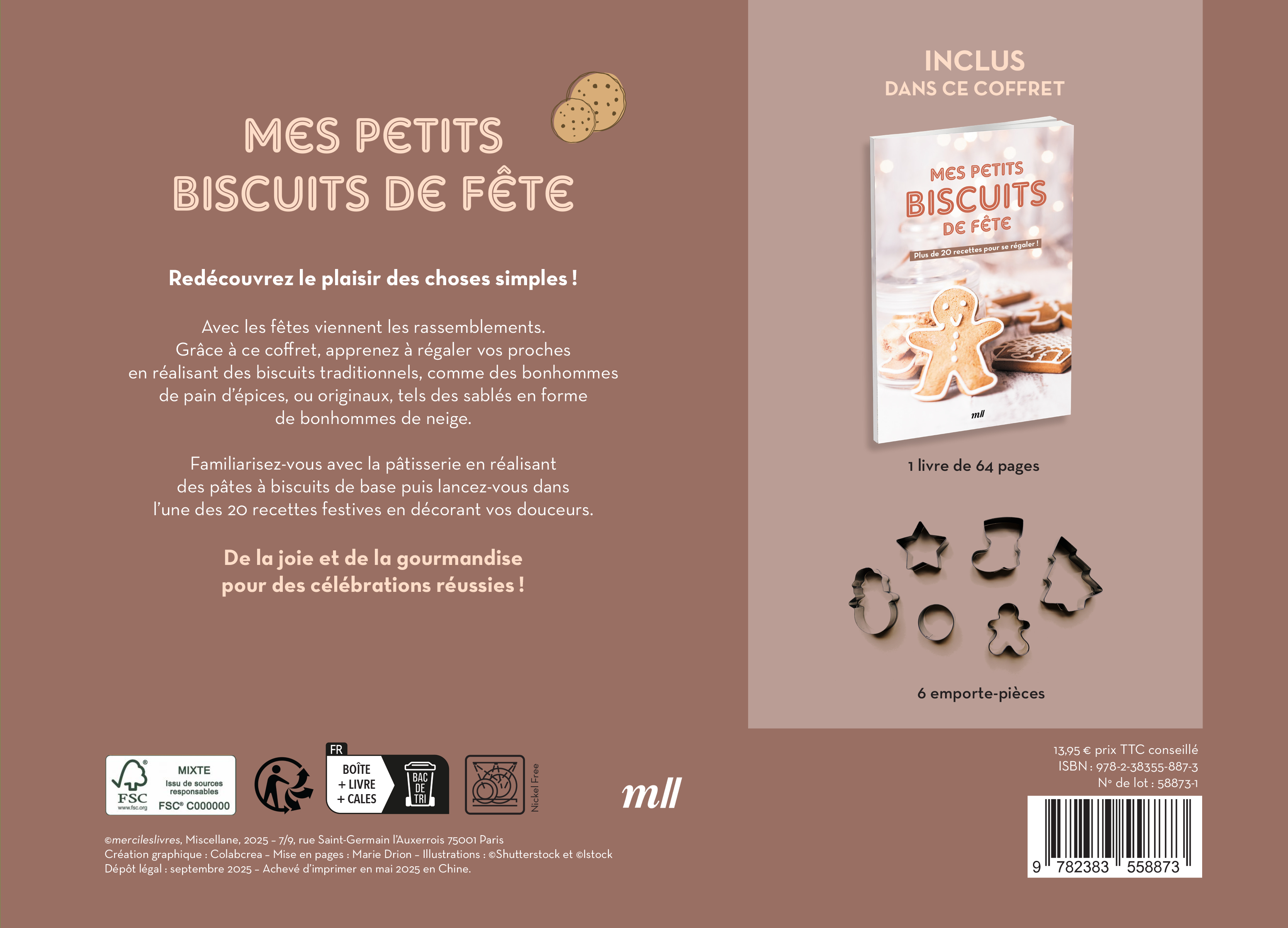 Coffret - Mes petits biscuits de fête -  Collectif - MERCILESLIVRES