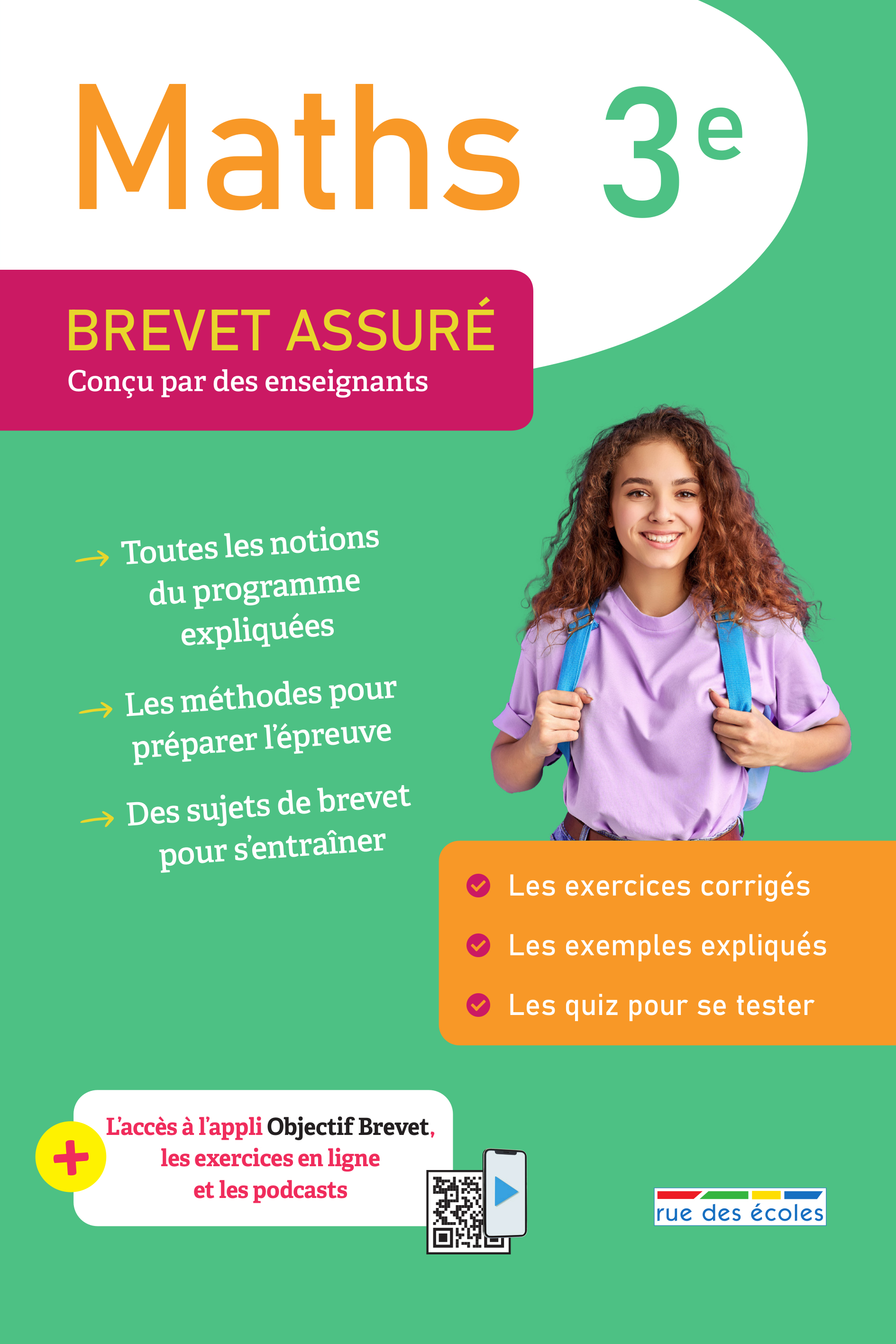Brevet assuré - Maths 3e -  Collectif - RUE DES ECOLES