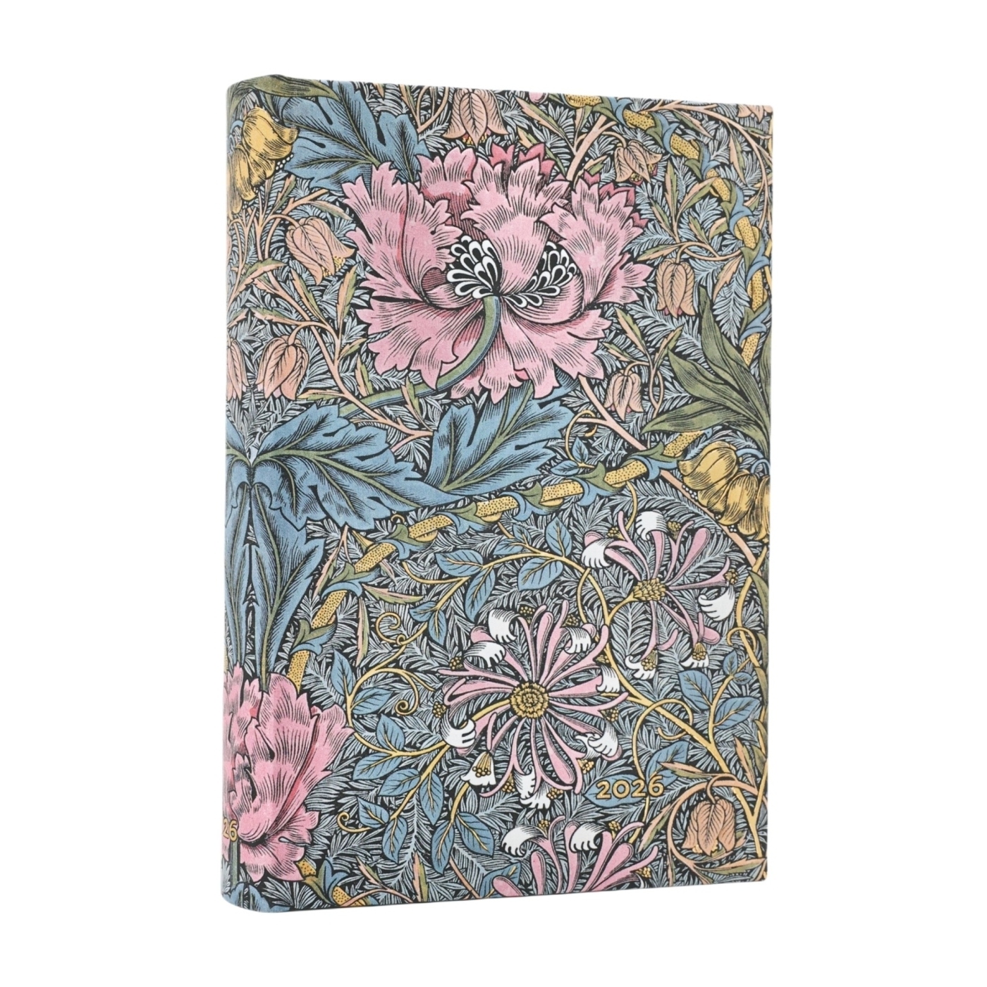 12 Mois 2026 Morris Chèvrefeuille Rose Mini Un Jour par Page -  - PAPERBLANKS