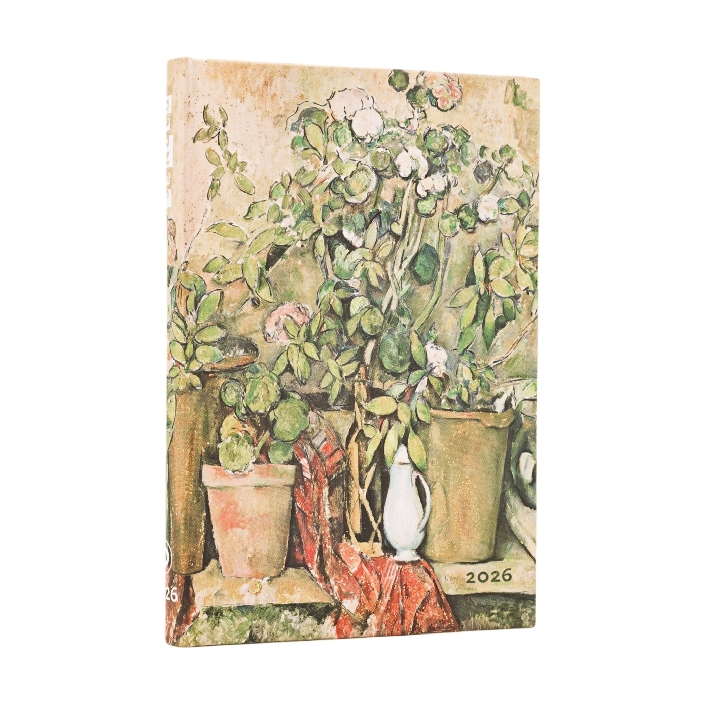 12 Mois 2026 Pots en Terre Cuite et Fleurs de Cézanne Mini Vertical -  - PAPERBLANKS
