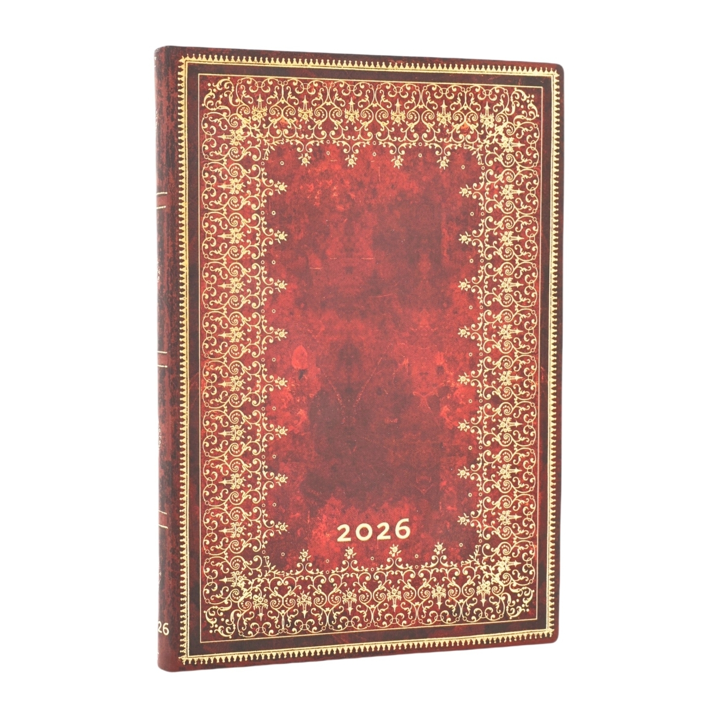 12 Mois Flexi 2026 Feuille d'Or Midi Vertical -  - PAPERBLANKS