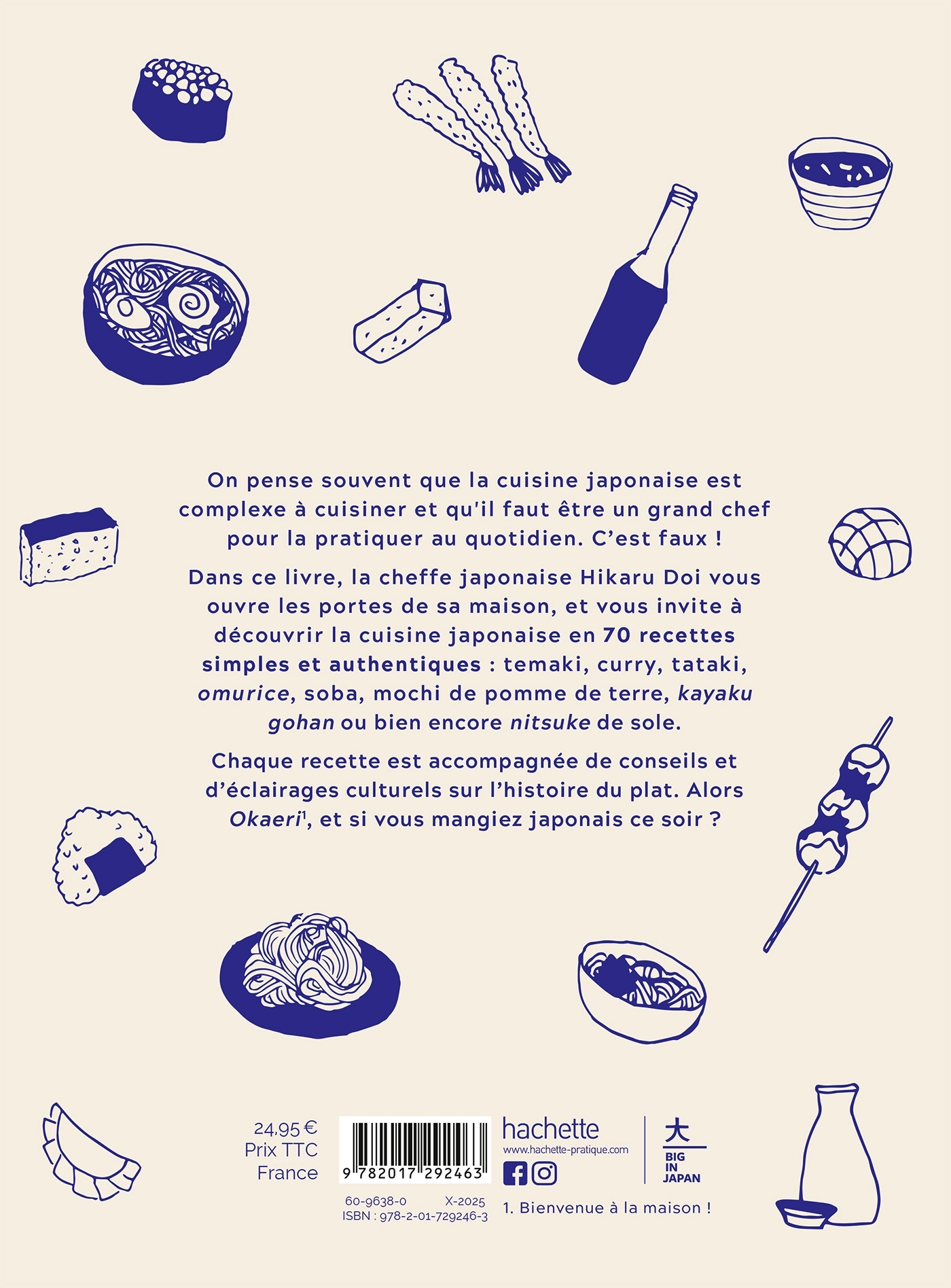 Okaeri, et si on mangeait japonais ce soir ? - Hikaru Doi - HACHETTE PRAT