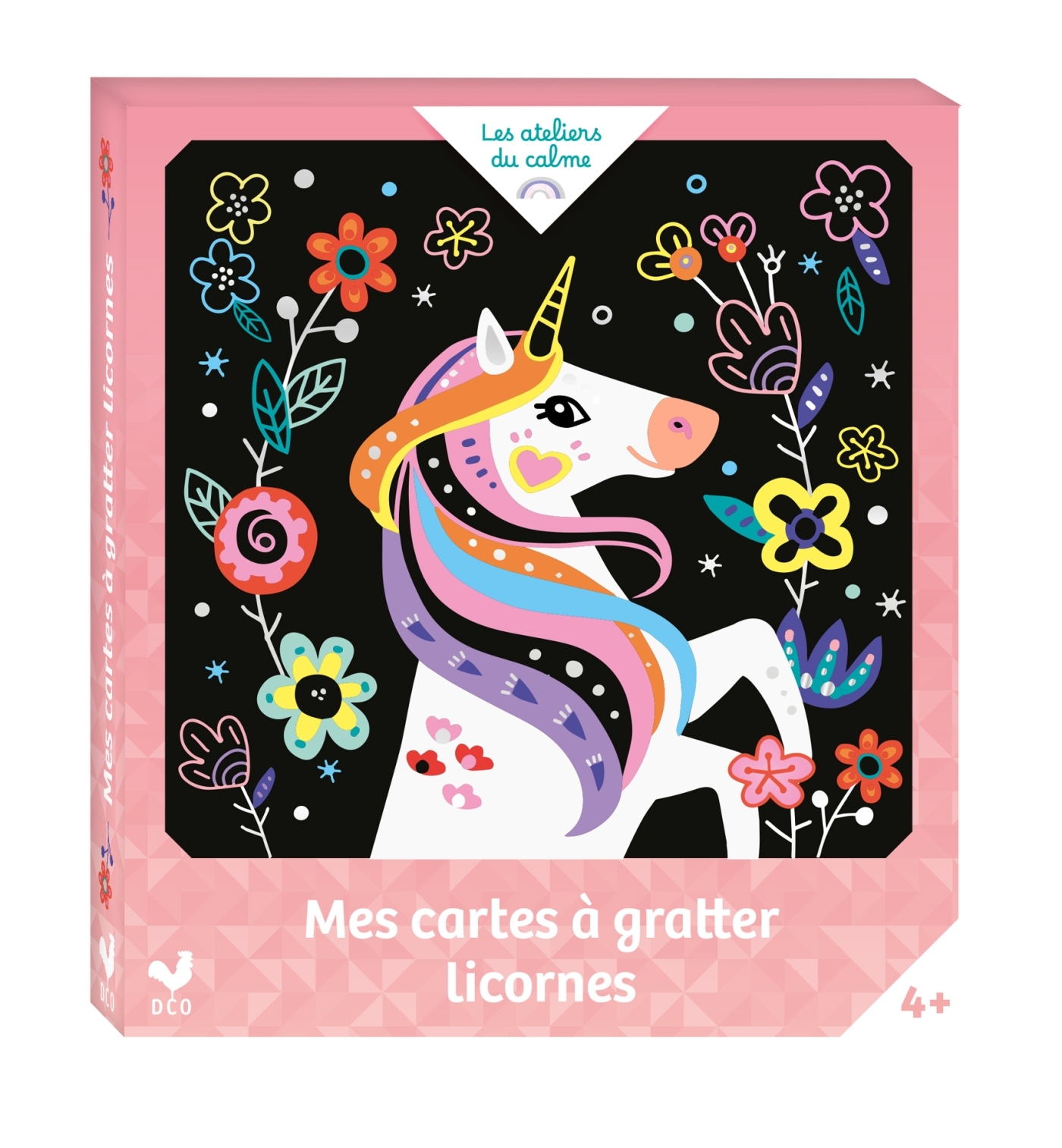 Mes cartes à gratter licornes - mini boîte avec accessoires -  - DEUX COQS D OR