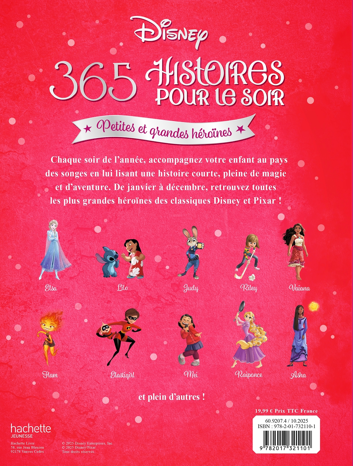 DISNEY - 365 Histoires pour le Soir - Petites et Grandes Héroïnes -  - DISNEY HACHETTE