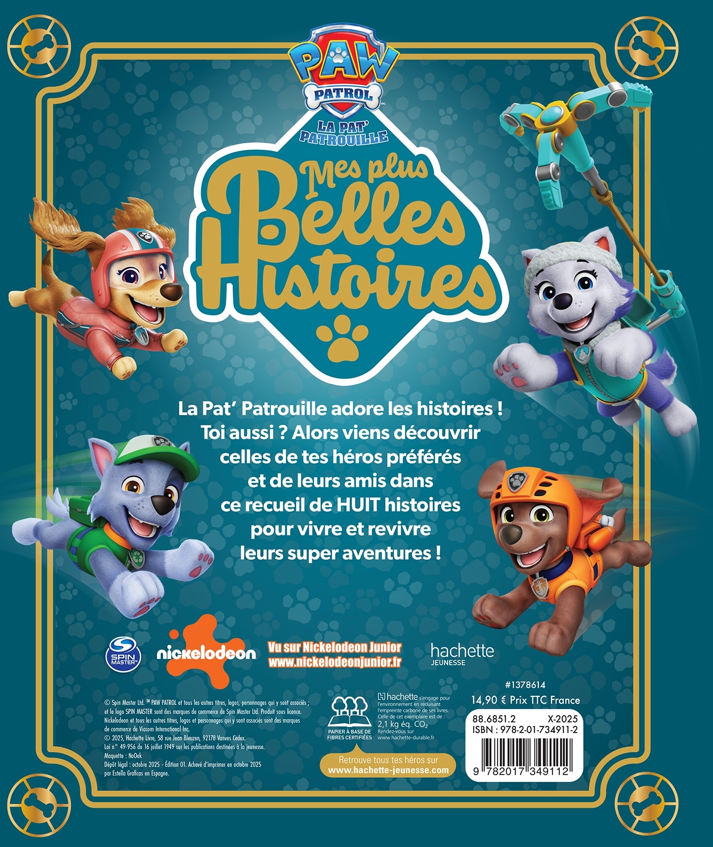 Pat' Patrouille - Mes plus belles histoires -   - HACHETTE JEUN.