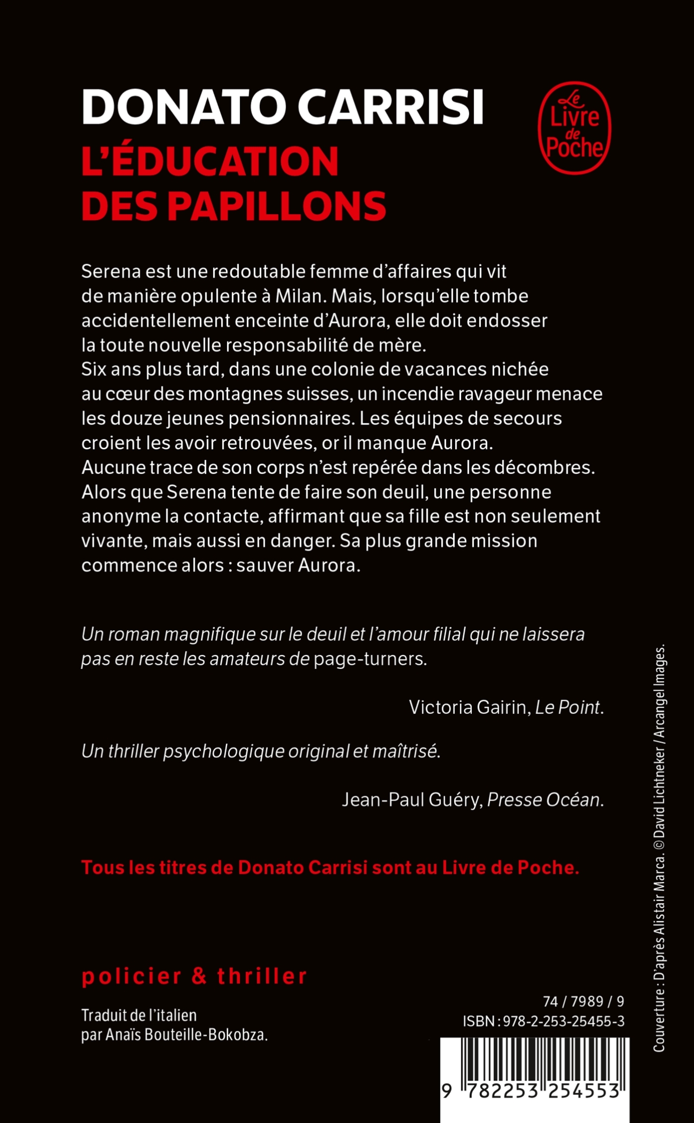 L'Éducation des papillons - Donato Carrisi - LGF