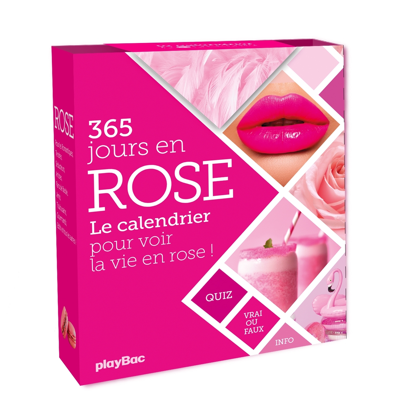 Calendrier 365 jours en rose -   - PLAY BAC