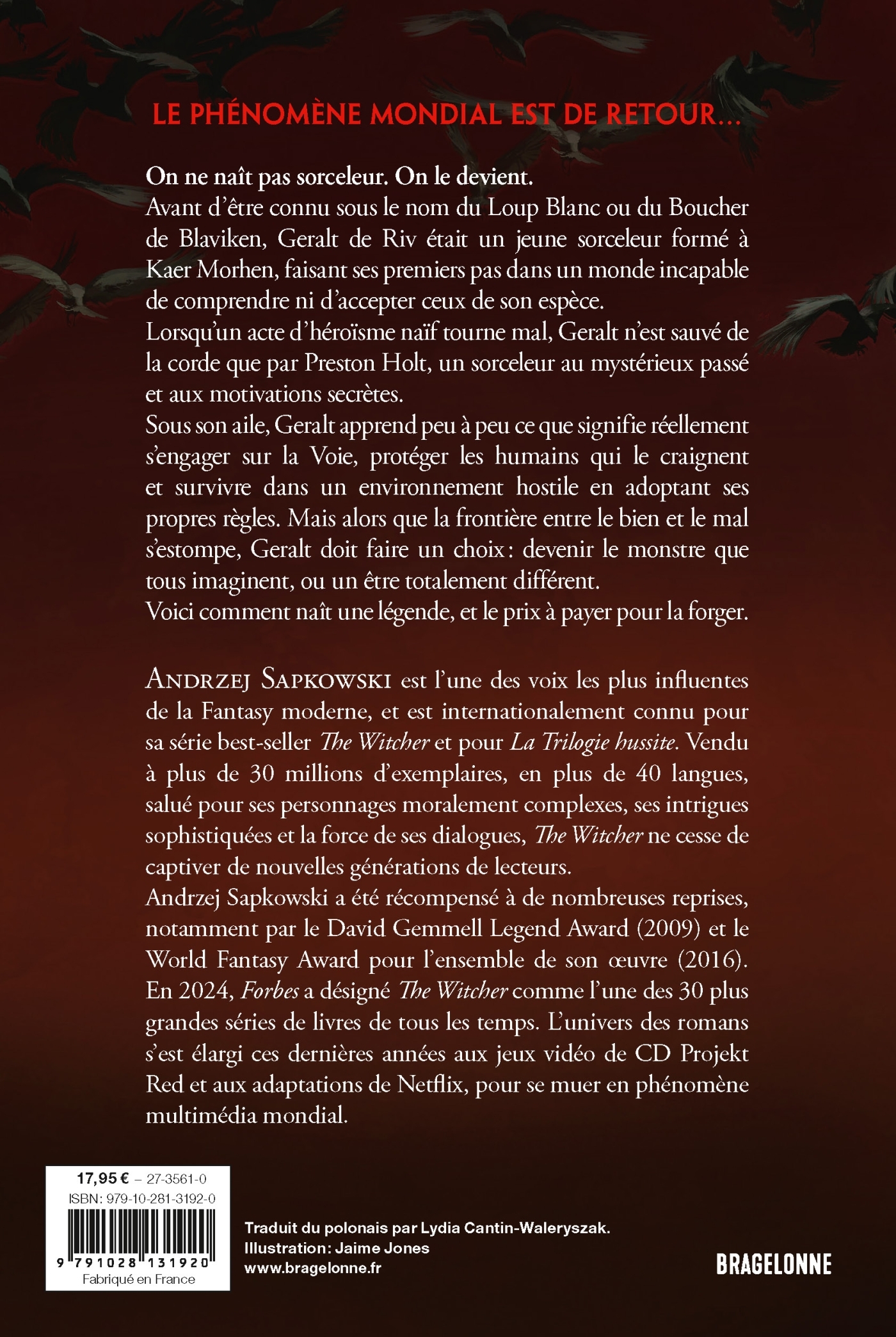 Sorceleur (Witcher) : La Croisée des corbeaux - Andrzej Sapkowski - BRAGELONNE
