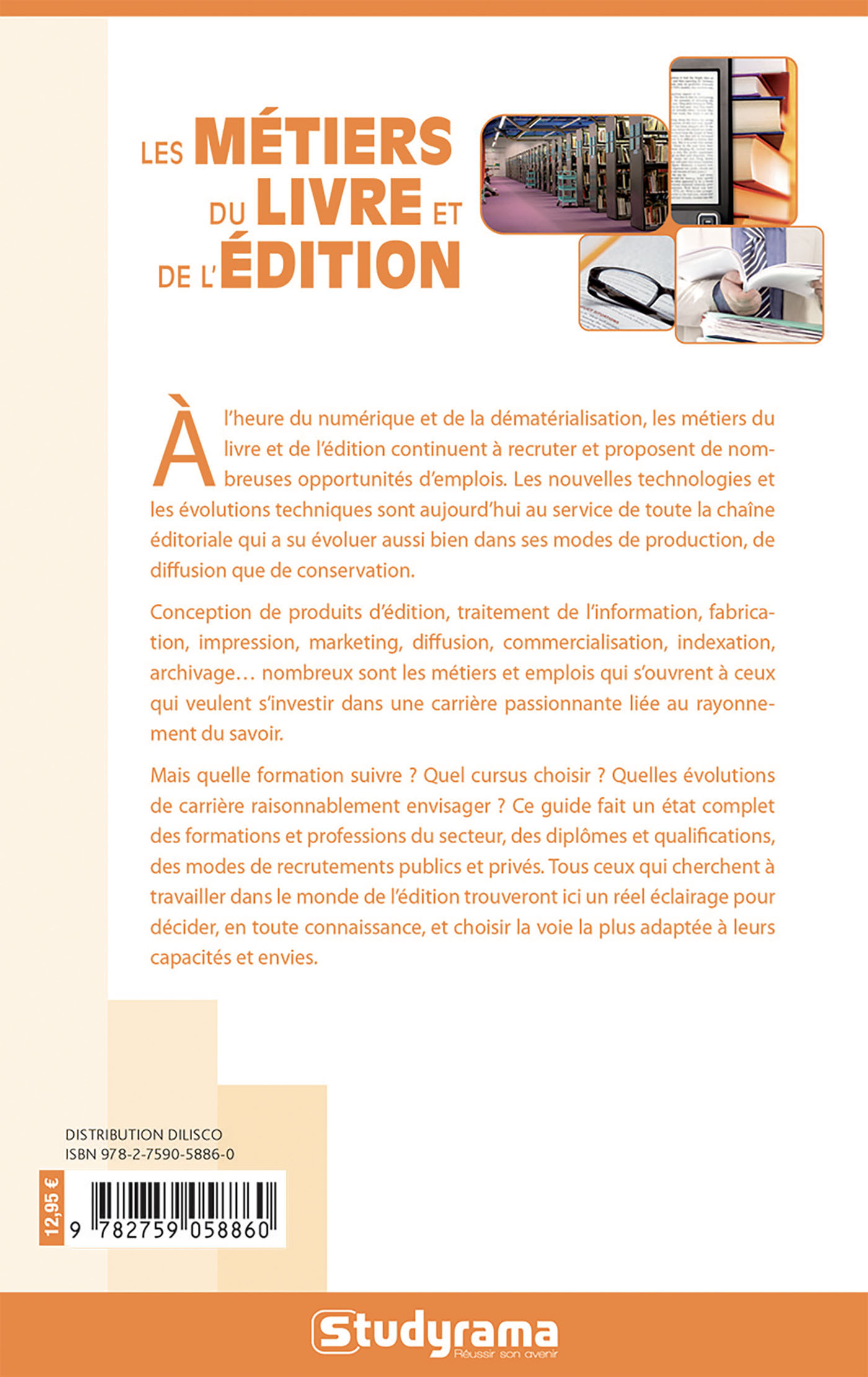 Les métiers du livre et de l'édition - Julie Mleczko - STUDYRAMA