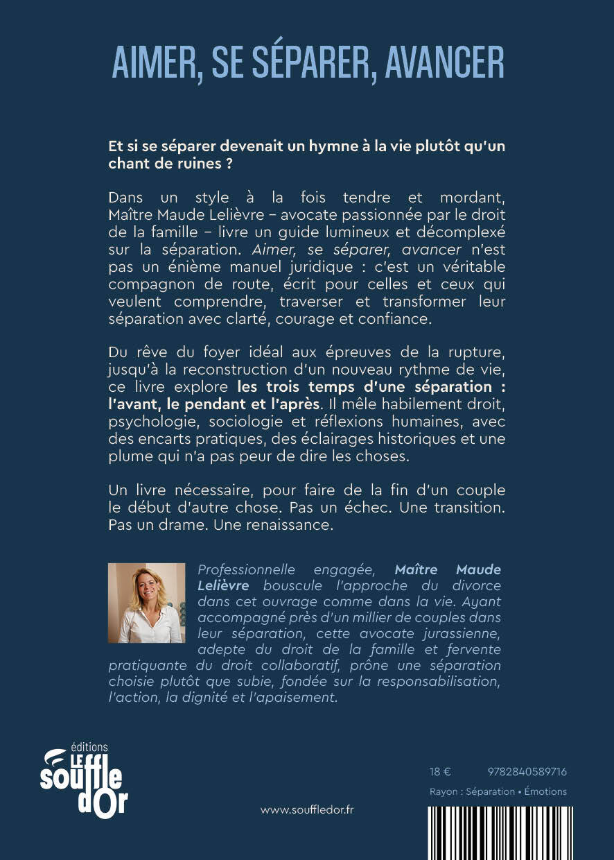 Aimer, se séparer, avancer - Maude Lelièvre, Elodie Mulon - SOUFFLE OR