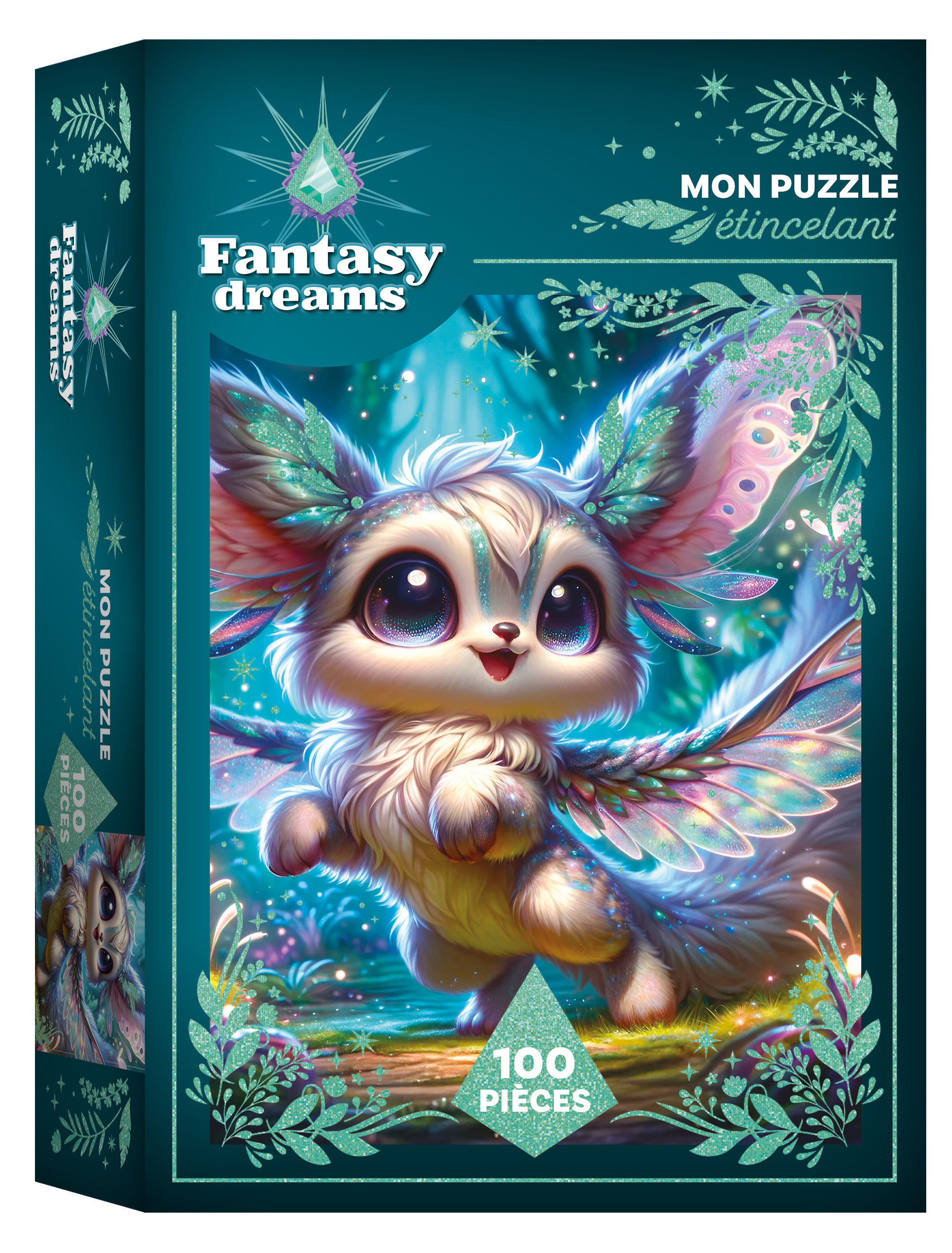 Mon puzzle étincelant Fantasy Dreams 2025 (100 pièces) -  - FLEURUS