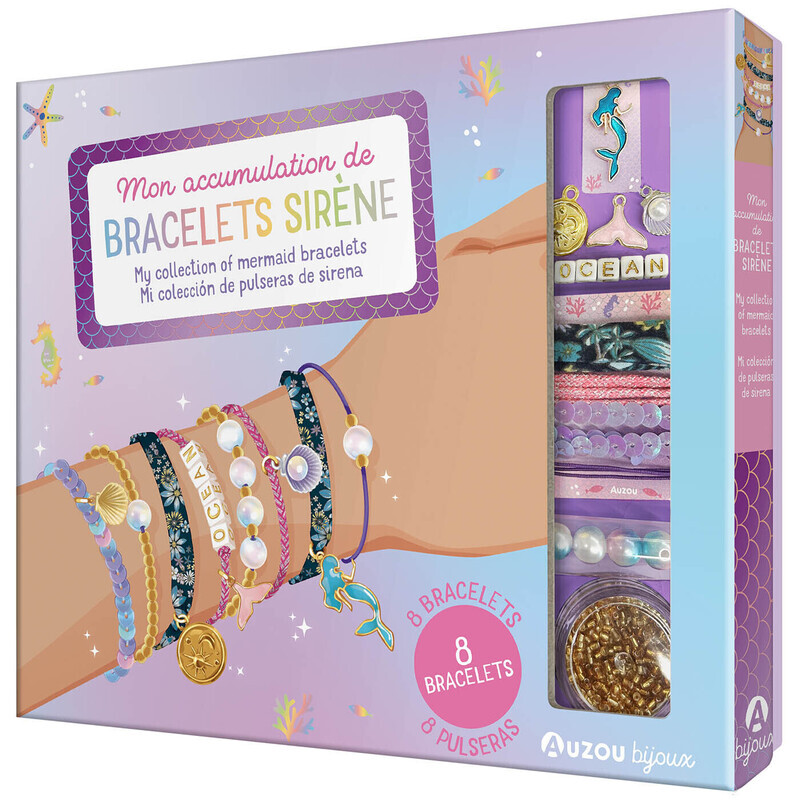 Mon accumulation de bracelets sirène - 8 bracelets ! -  - AUZOU