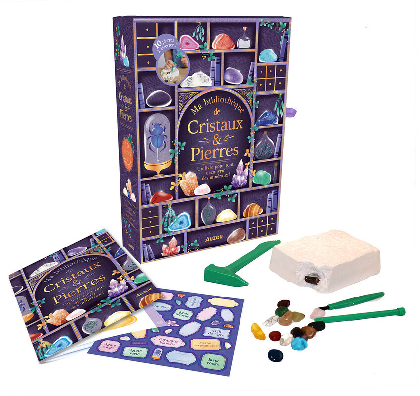 Ma bibliothèque de cristaux et pierres ! -  - AUZOU