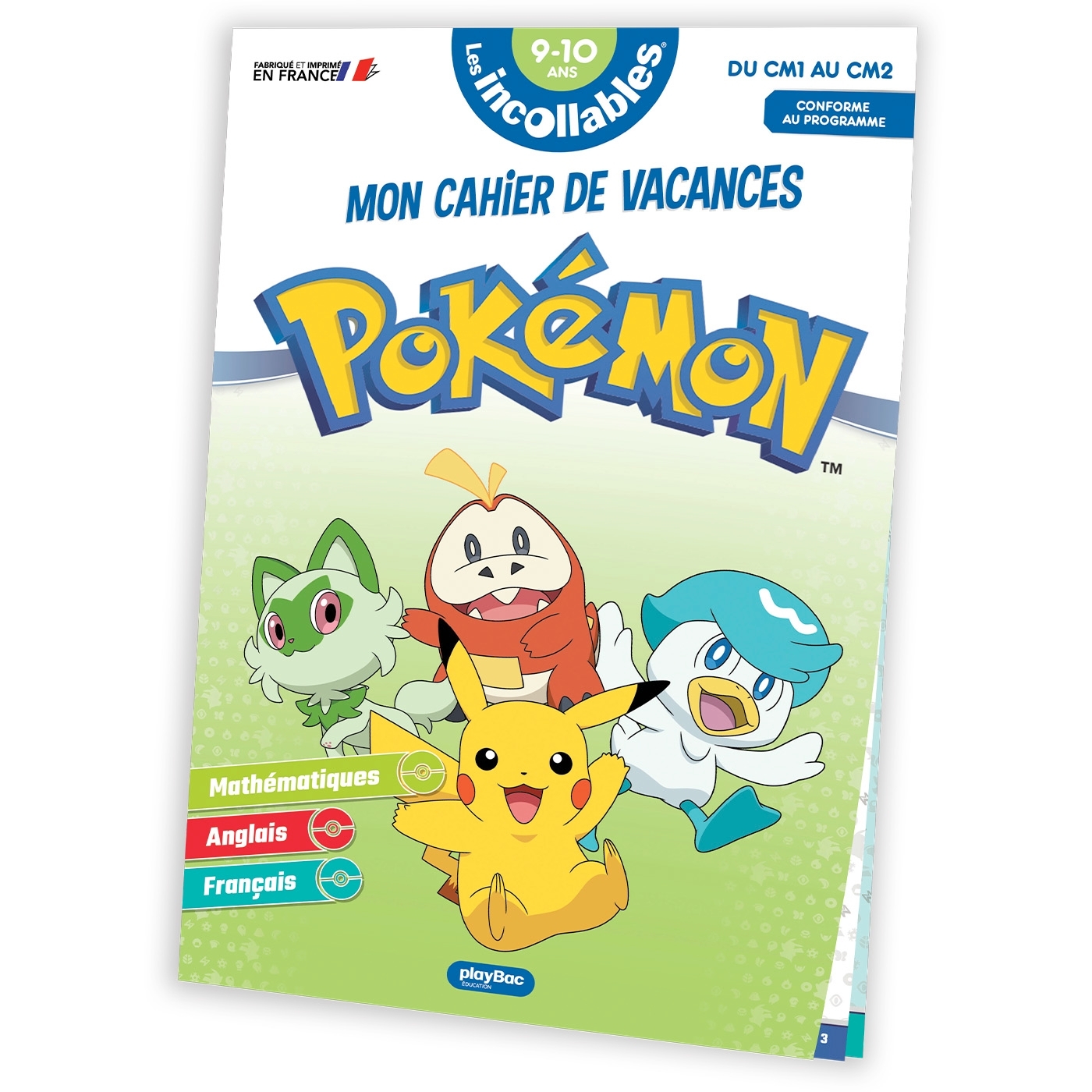 Cahier de vacances Pokémon 2025 - Du CM1 au CM2 - Stéphanie Herbaut - PLAY BAC