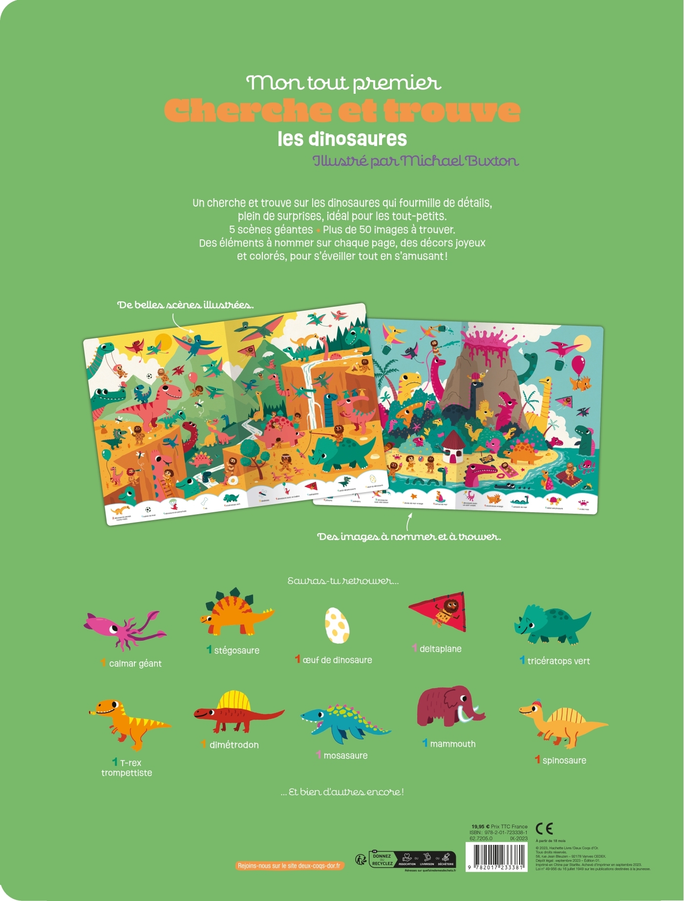 Mon tout premier cherche et trouve géant des dinosaures - BUXTON MICHAEL - DEUX COQS D OR