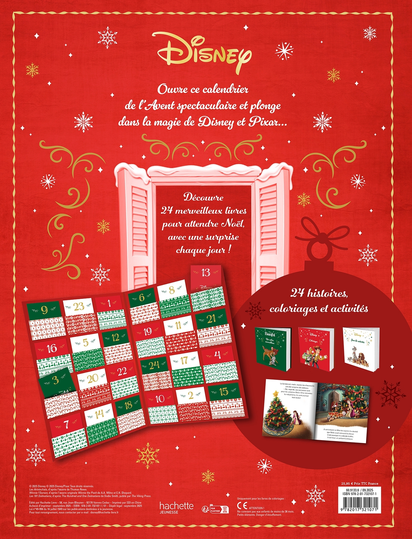 DISNEY - Calendrier de l'Avent - 24 livres pour attendre Noël -  - DISNEY HACHETTE