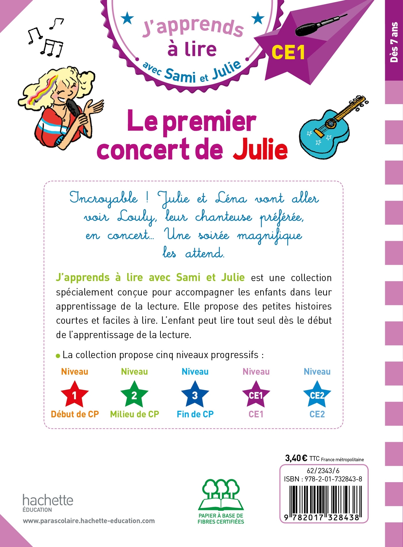 Sami et Julie CE1 - Le premier concert de Julie - Marion Fallot - HACHETTE EDUC