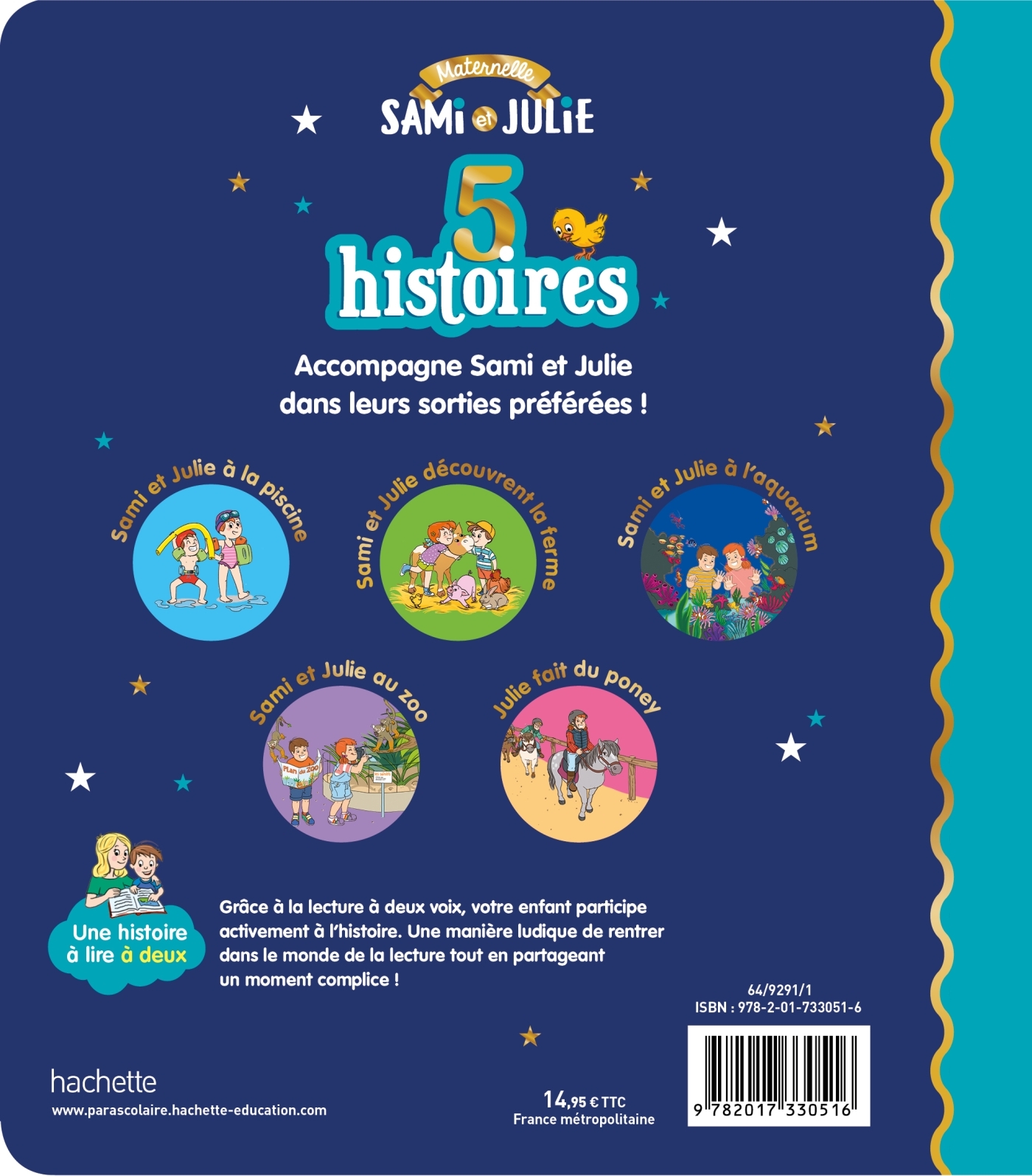 Les histoires de P'tit Sami Maternelle (3-5 ans) : 5 histoires - Sophie de Mullenheim, Damien Dufreney, Céline Théraulaz, Emmanuelle Massonaud, Isabelle Albertin, Nine Cléry - HACHETTE EDUC