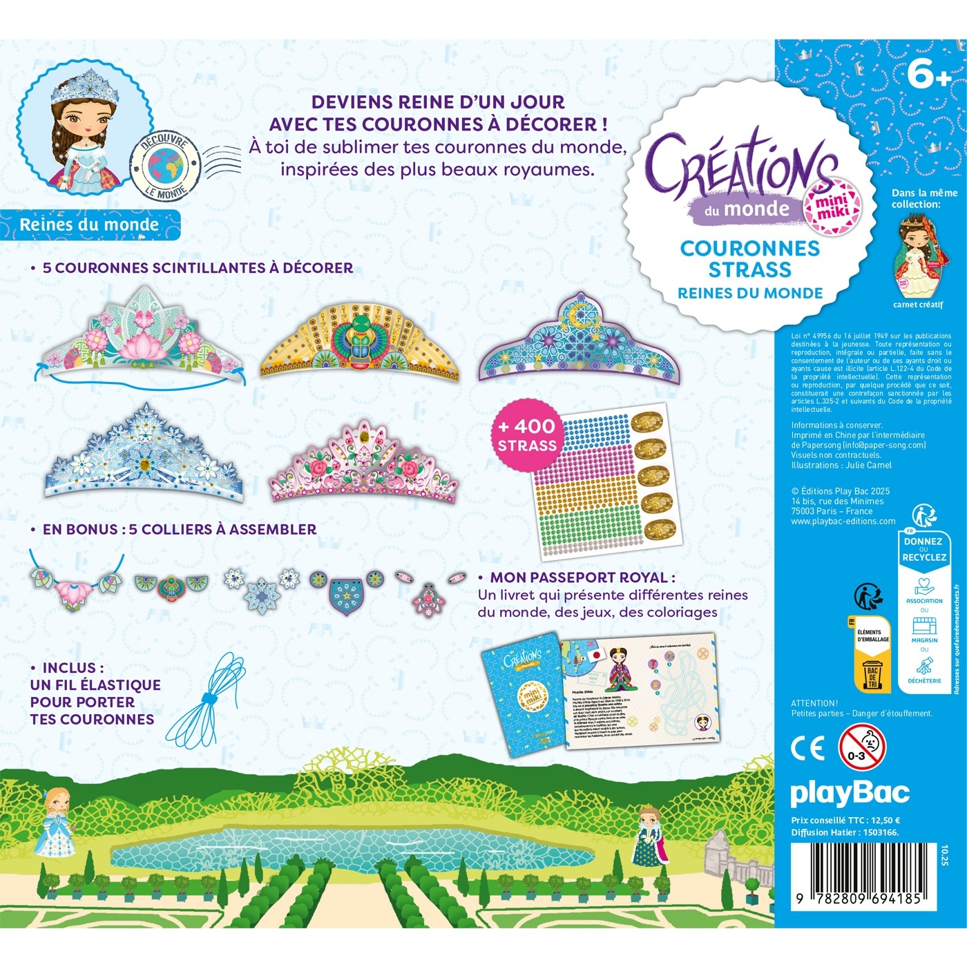 Minimiki - Couronnes strass - Reines du monde - Créations du monde - Julie CAMEL - PLAY BAC