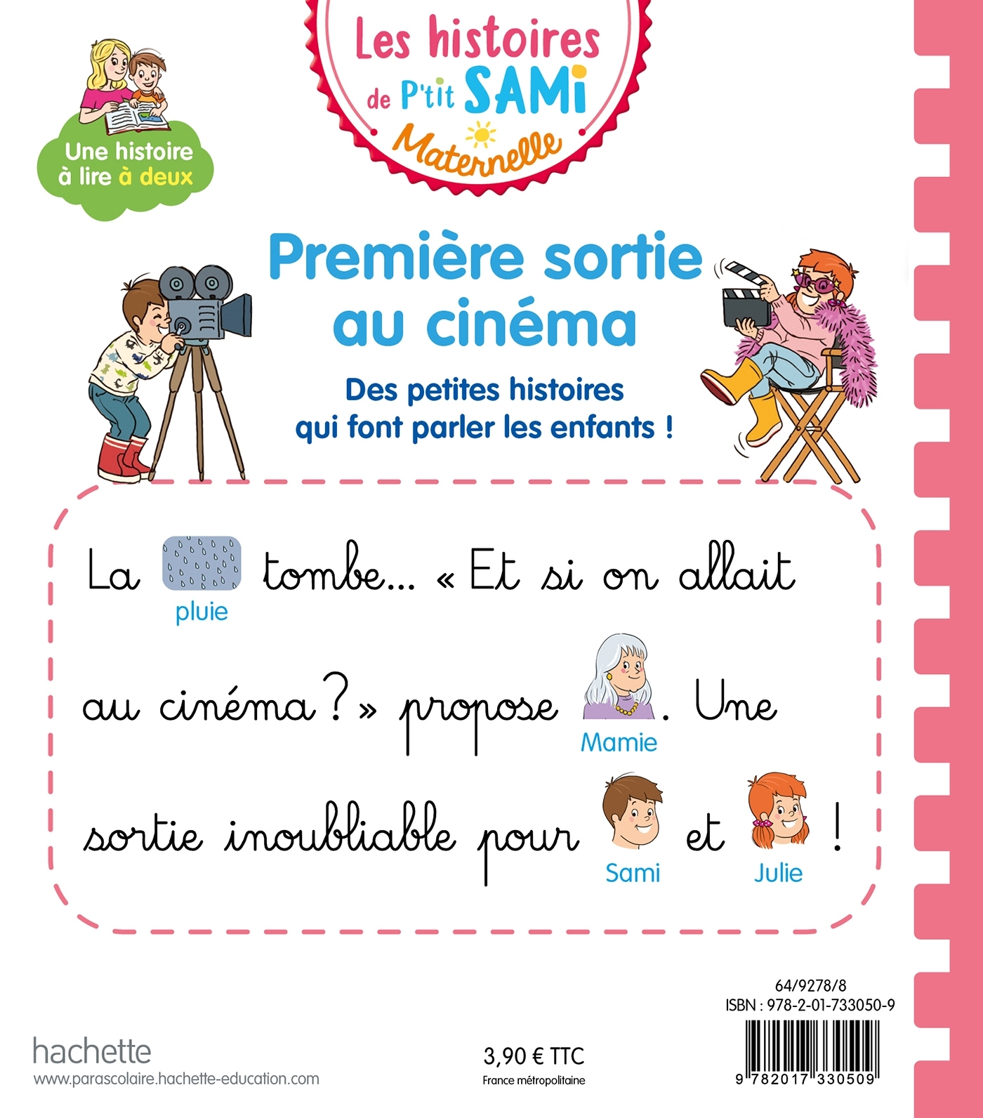 Les histoires de P'tit Sami Maternelle (3-5 ans) : Première sortie au cinéma - Sophie de Mullenheim - HACHETTE EDUC