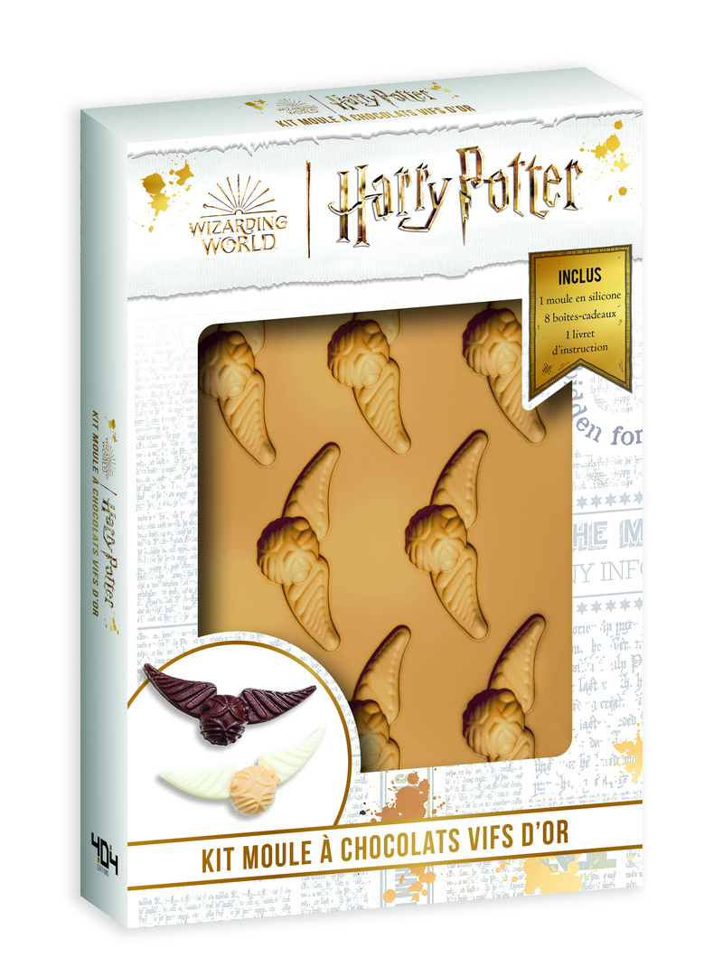 Harry Potter - Kit de pâtisserie et moules - Fabrique ton Vif d'Or en chocolat ! -  The Wizarding World - 404 EDITIONS
